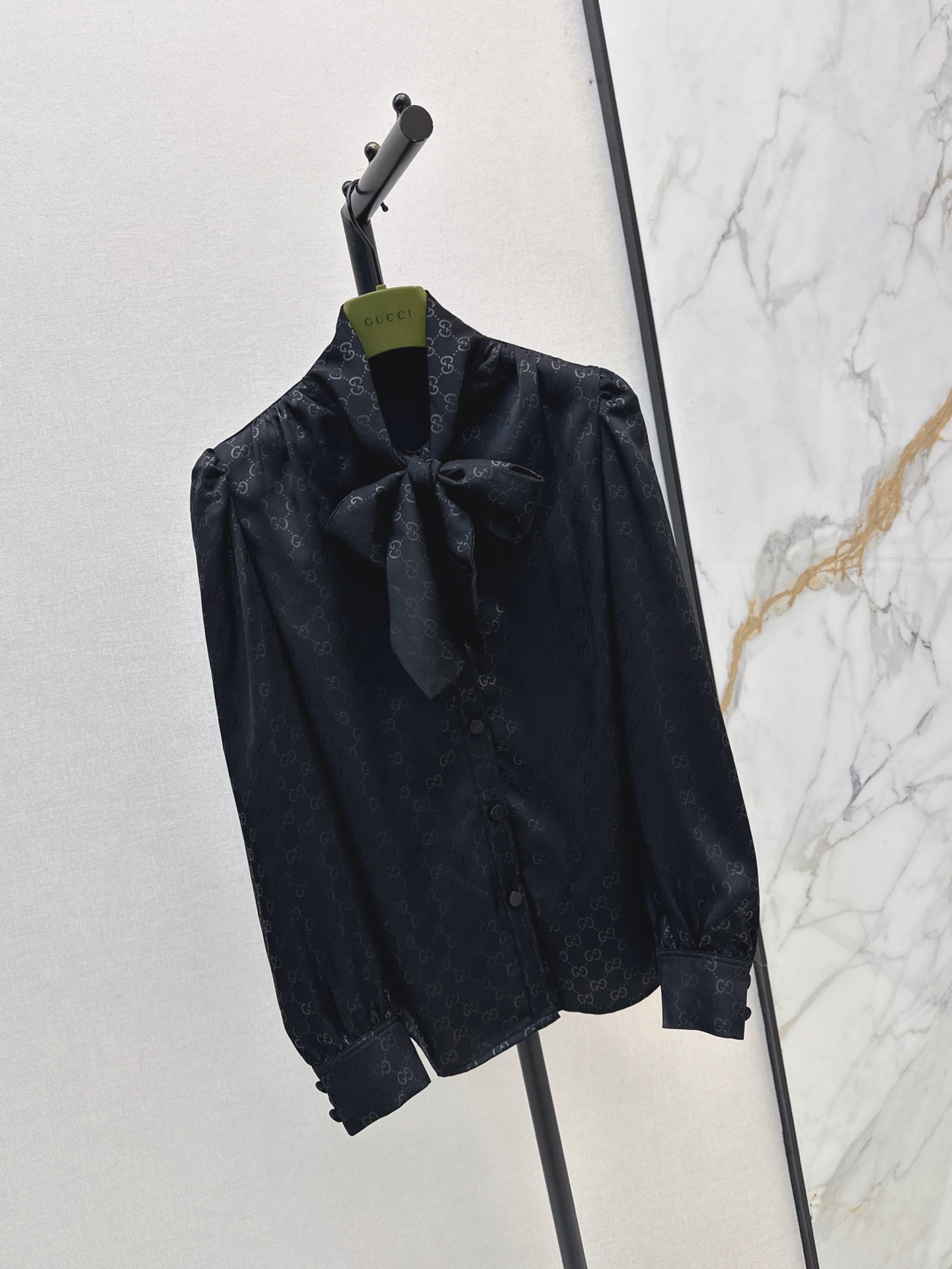 Guc 26fw jacquard ribbon shirt