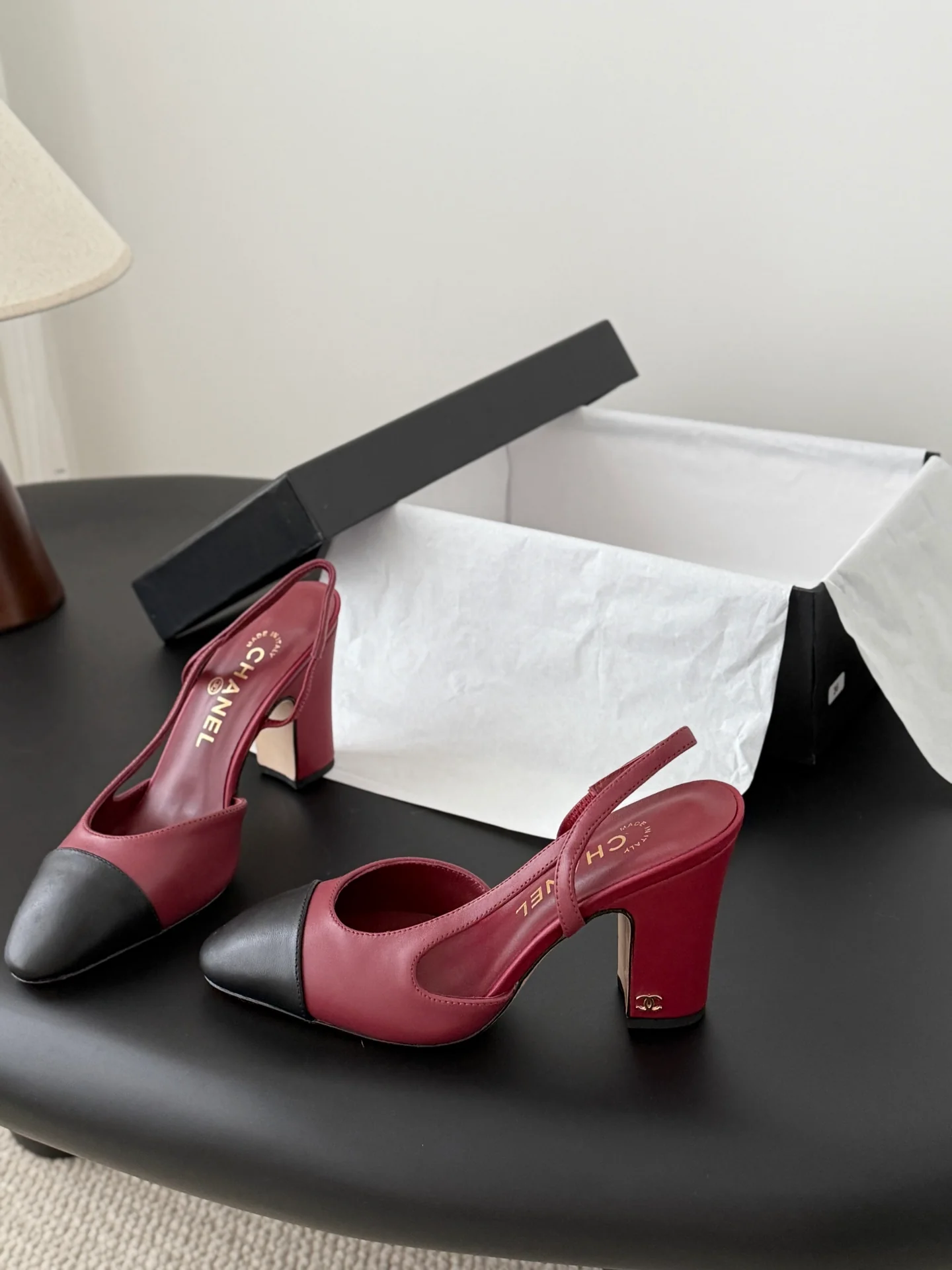 Chan 25fw slingback heels