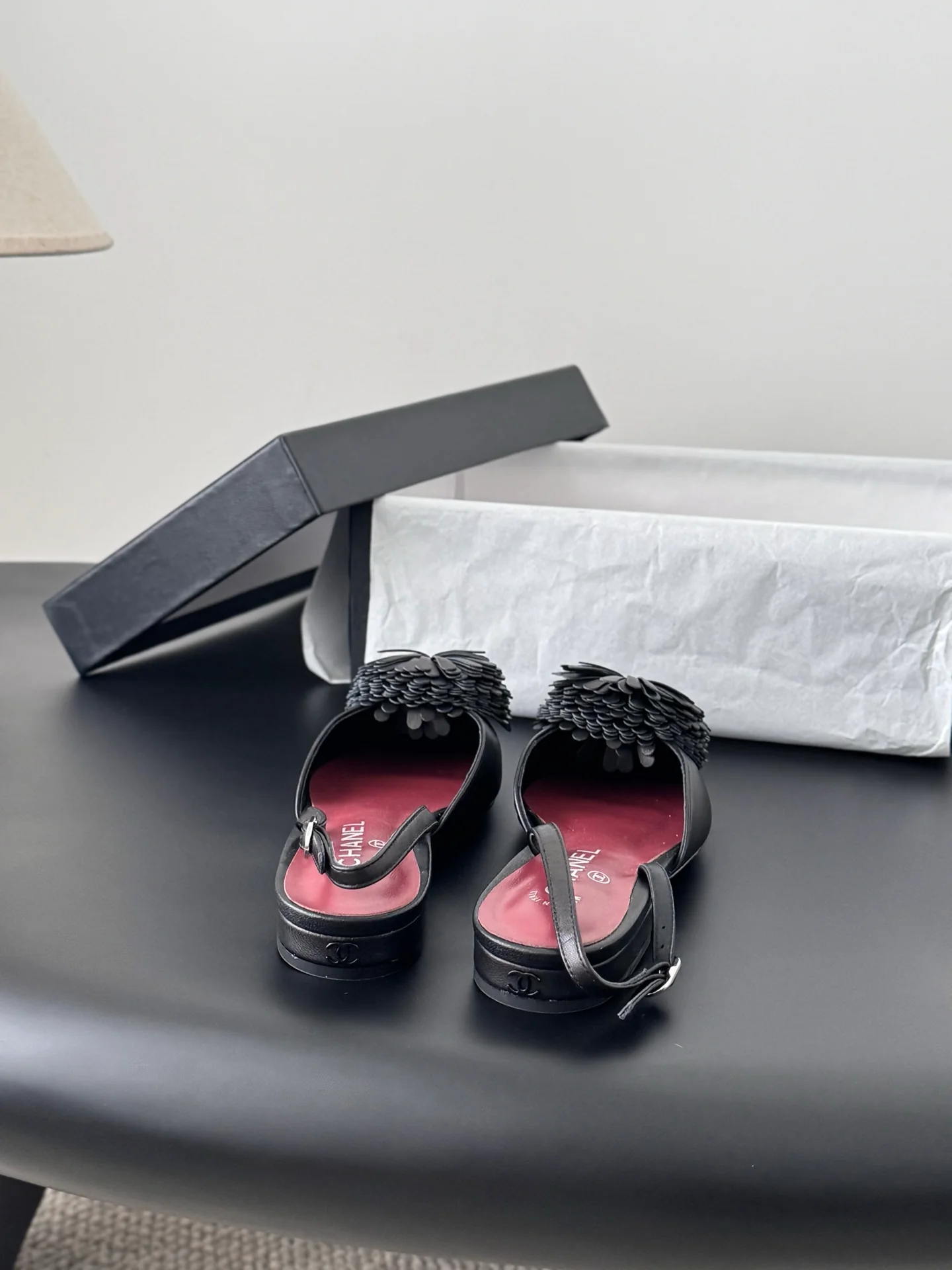 Chan 26ss slingback flats