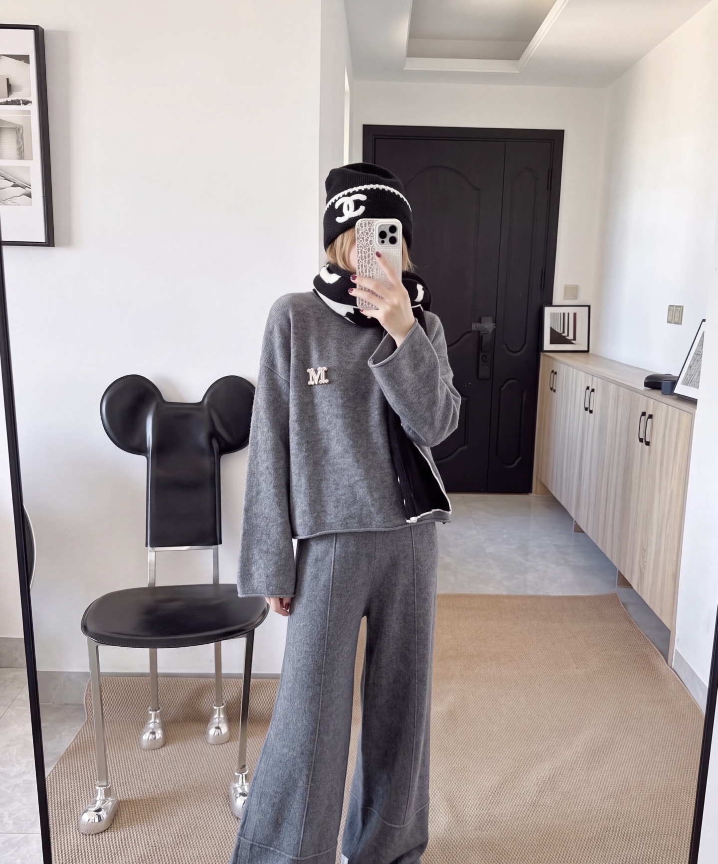 Max 26fw wool sweater pants sents