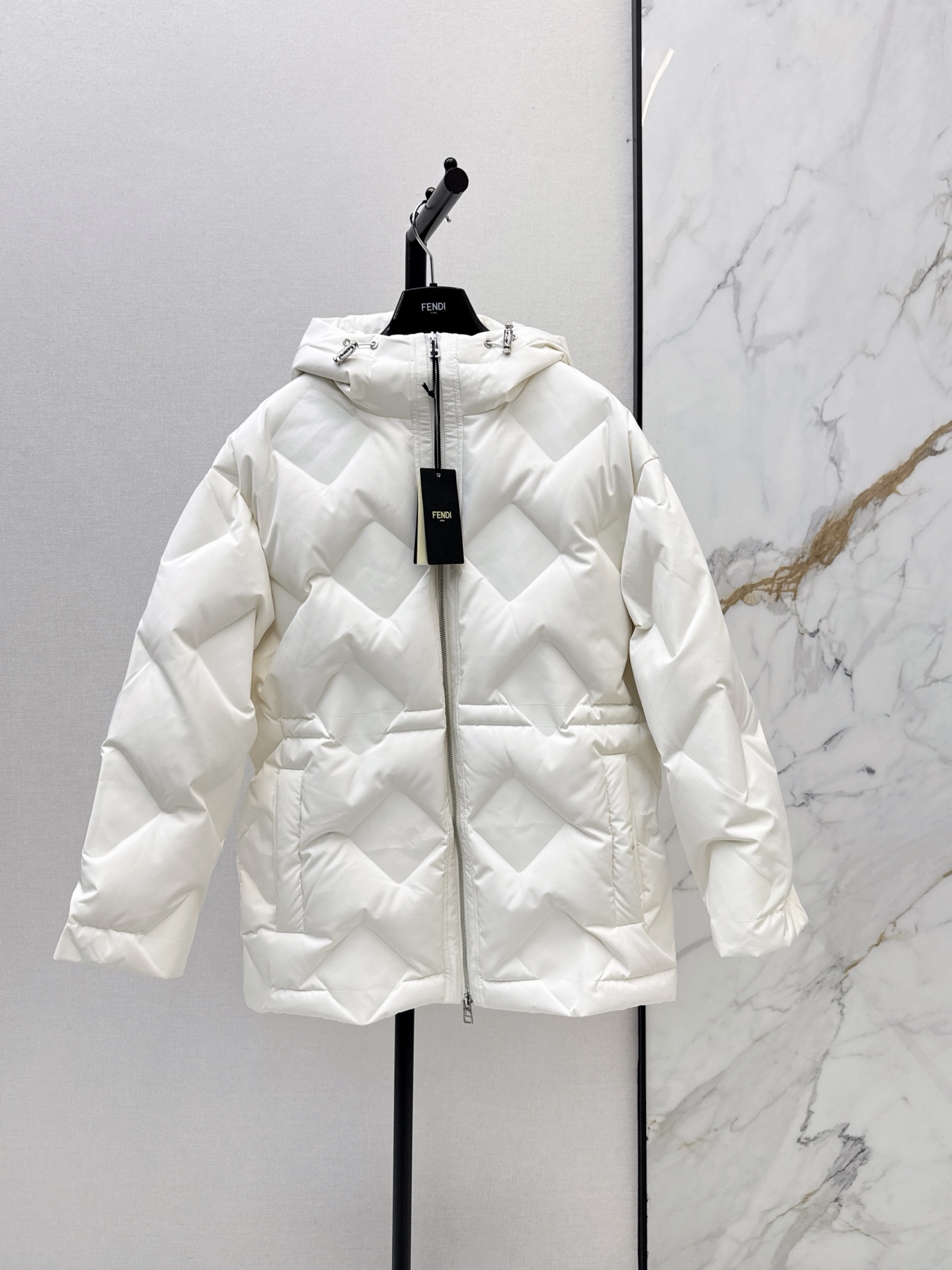 Fen 26fw hooded down jacket
