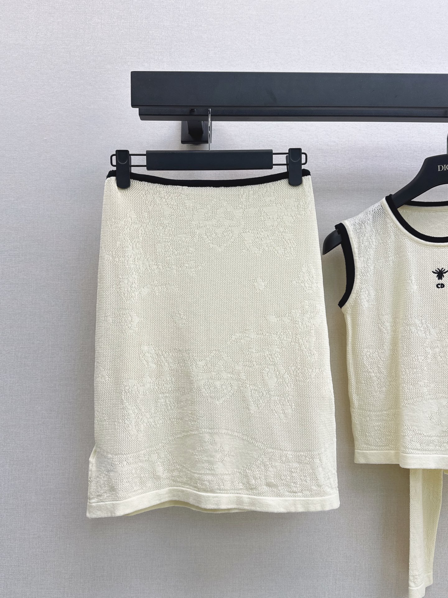 CD 26fw knit cardigan vest skirt sets