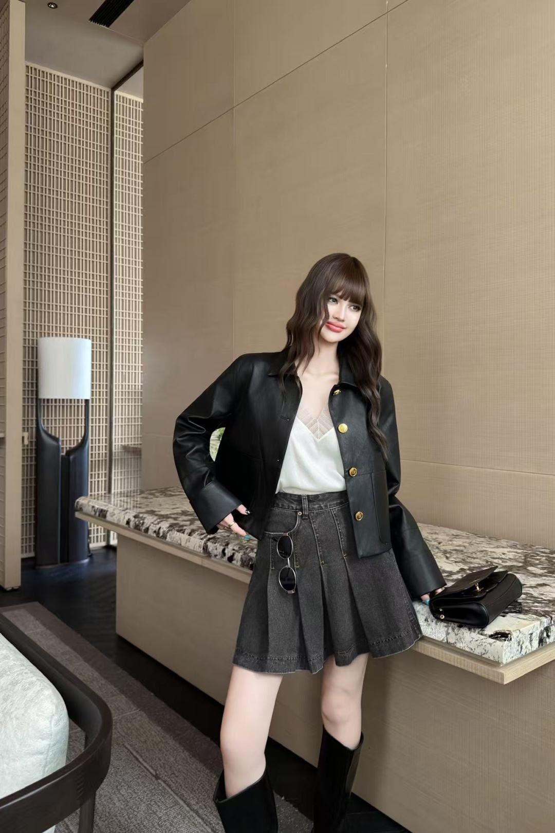 Fen 26fw pu jacket