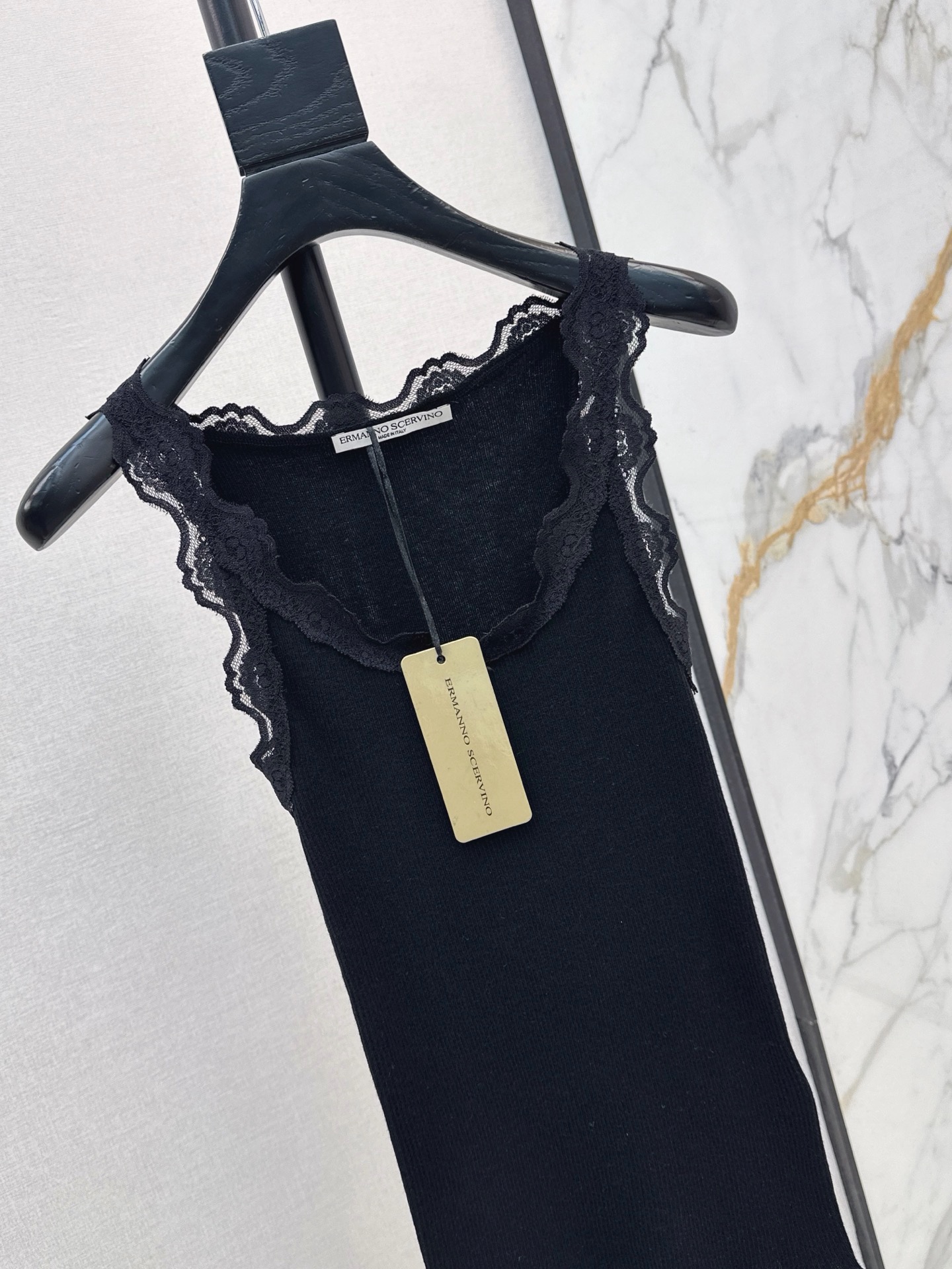 ES 26ss contract lace knit vest