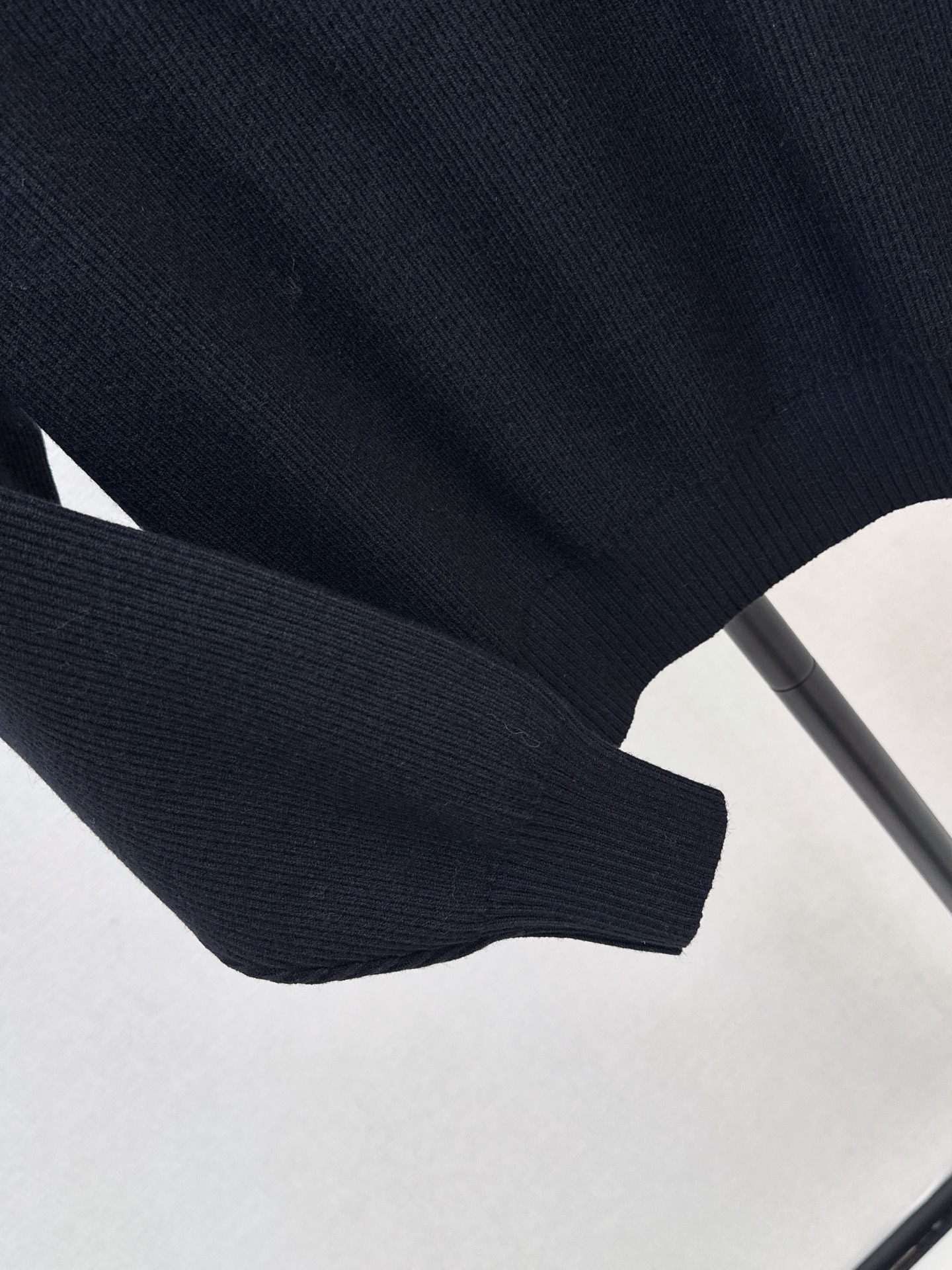 Chan 26fw zip-half knit sweater