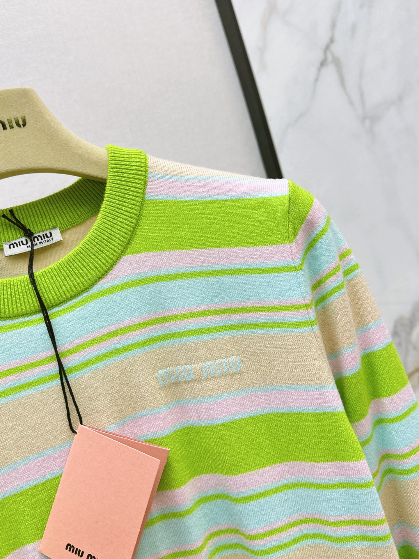 Miu 26fw stripe sweater