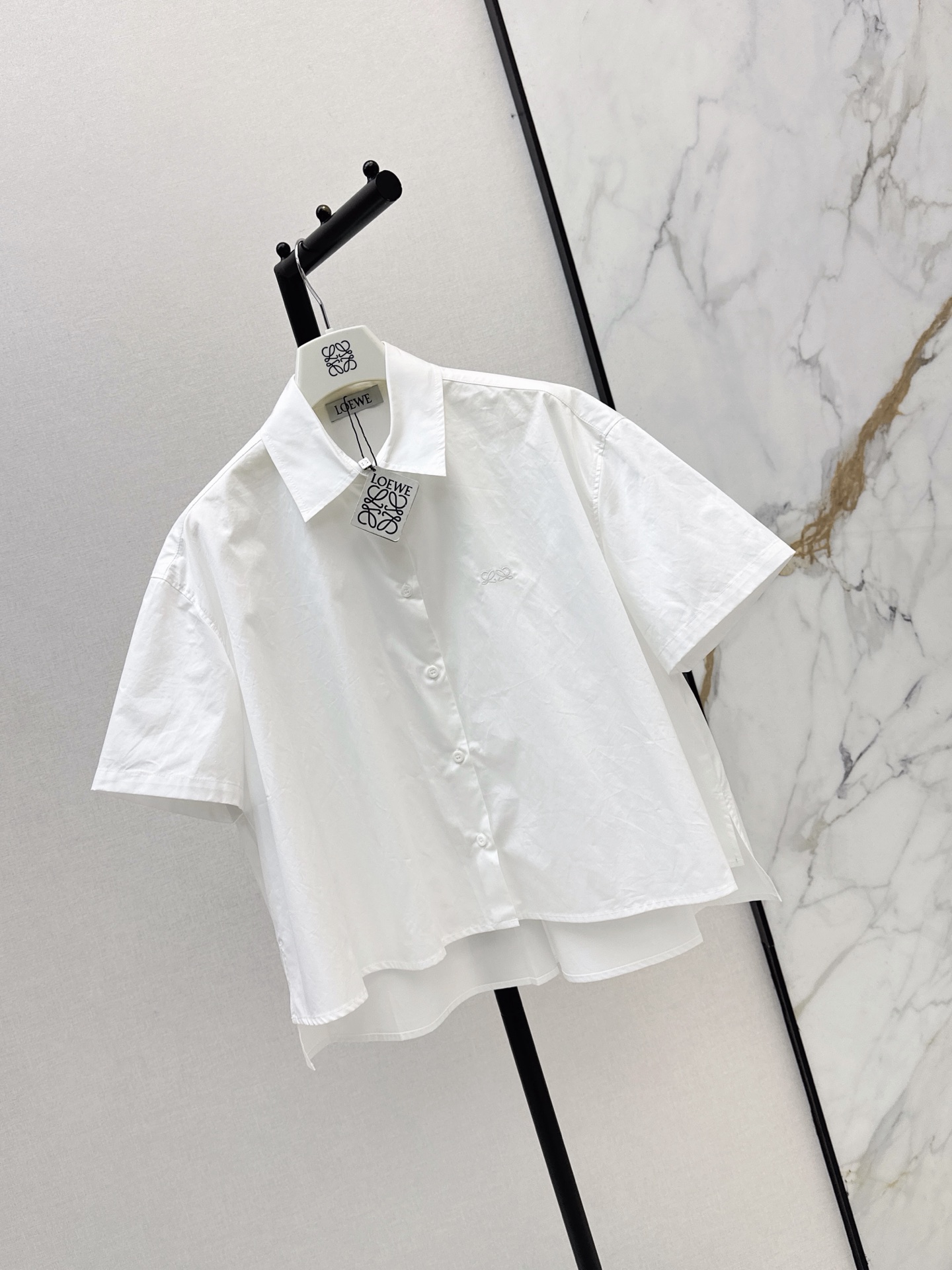 Loe 26fw cropped shirt