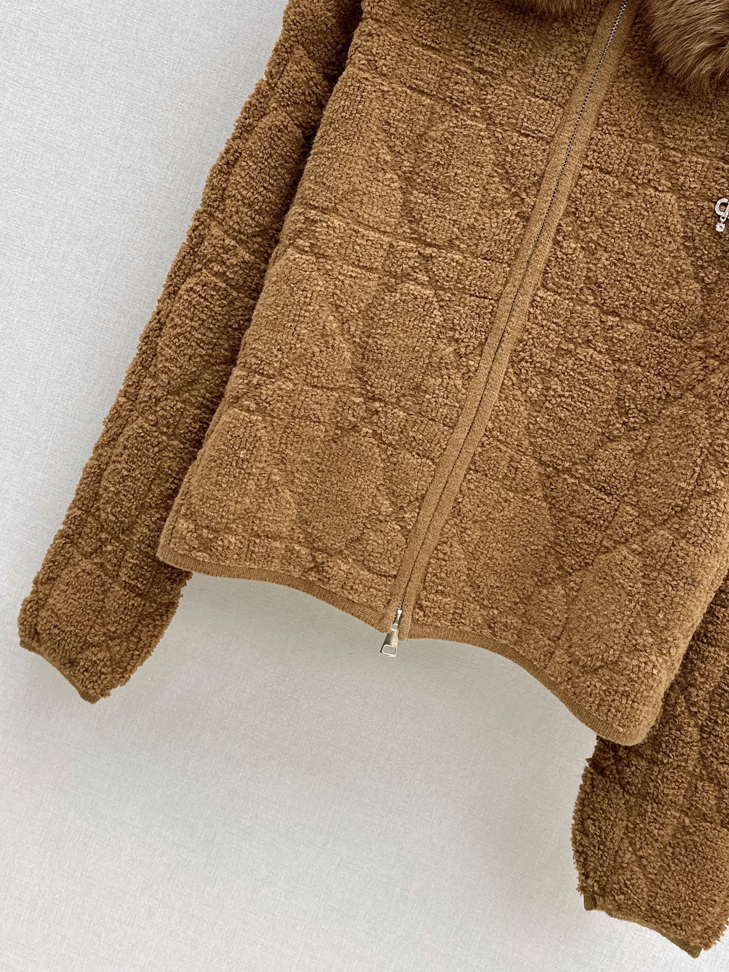 CD 26fw fur-trim hooded jacket