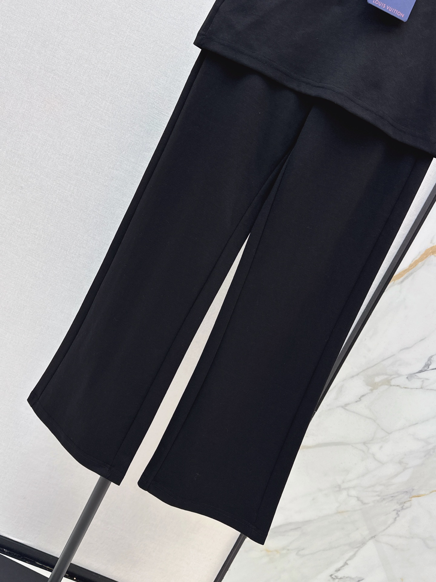 Loui 26fw skirt-overlay wide-leg pants