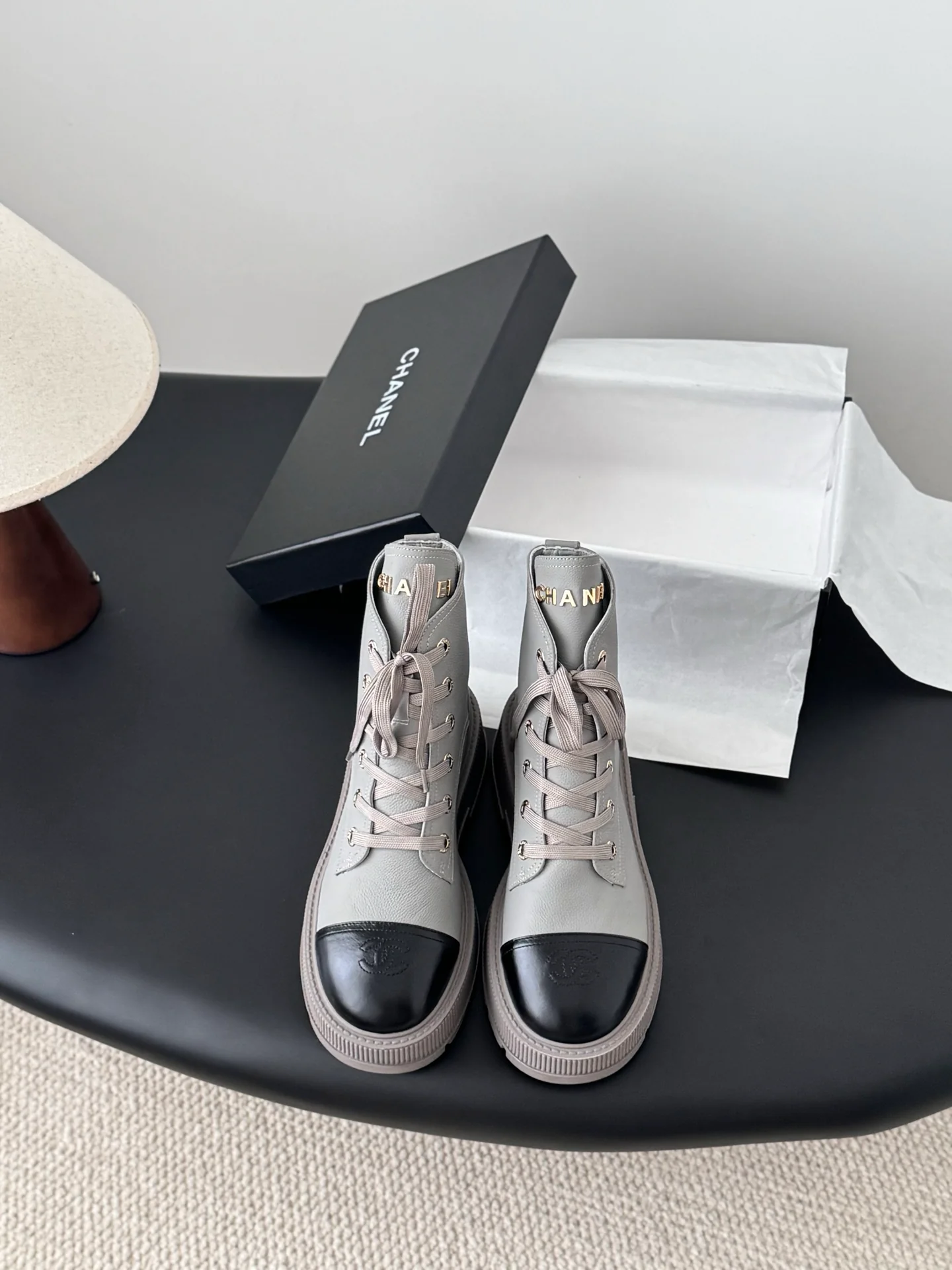 Chan 25fw ankle boots