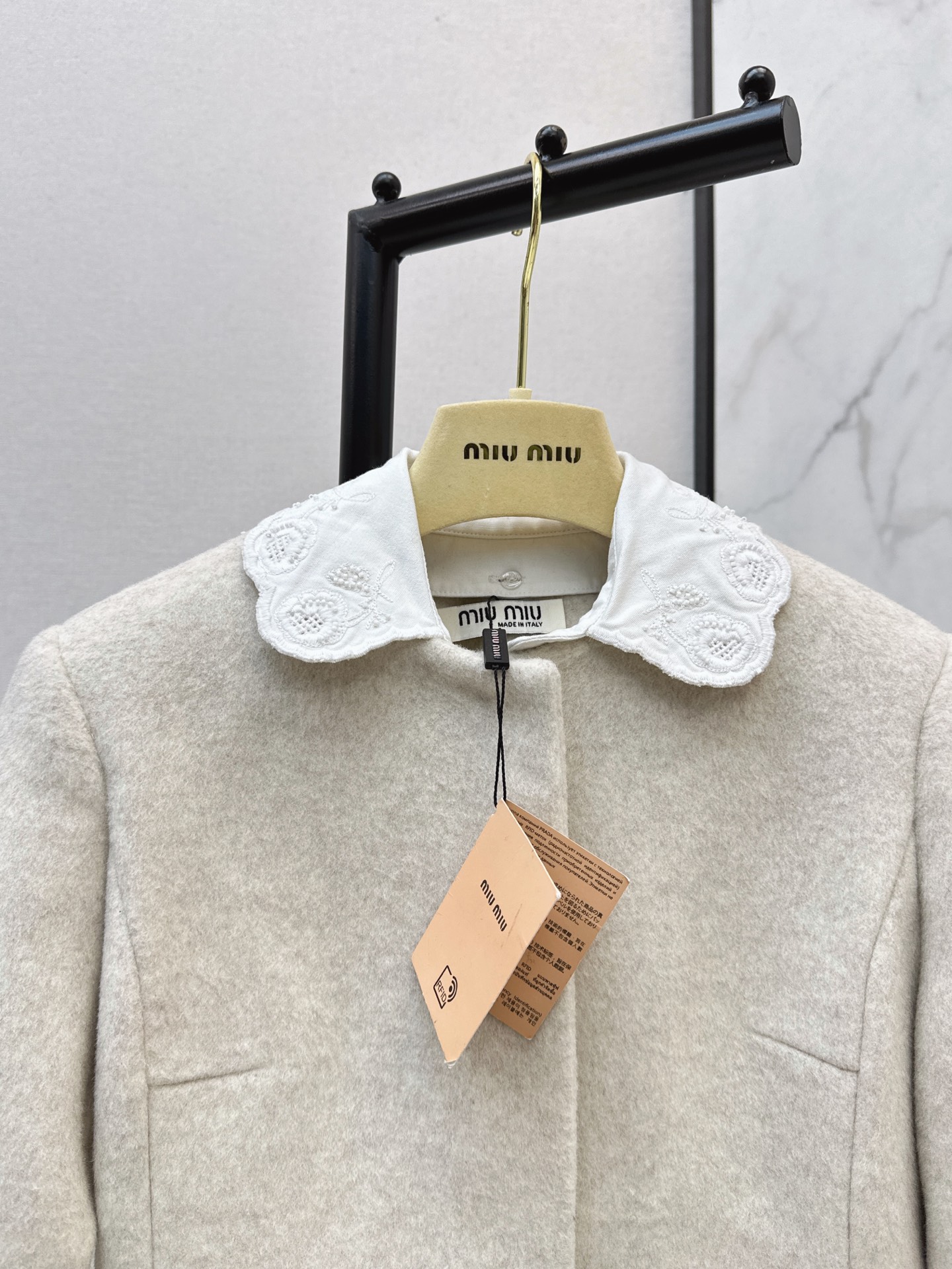 Miu 26fw woolen jacket dress