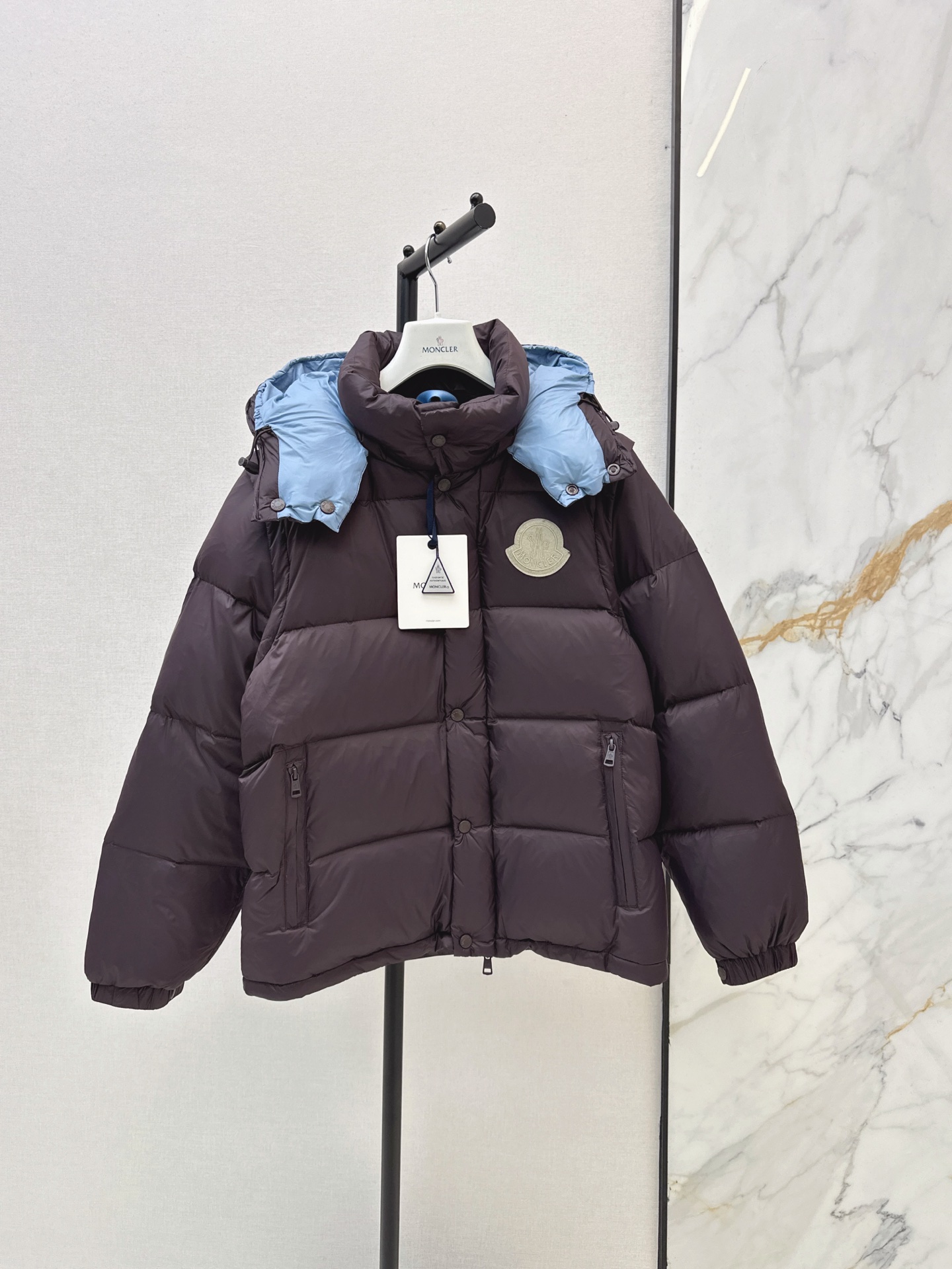 Monc 26fw detachable hooded down jacket