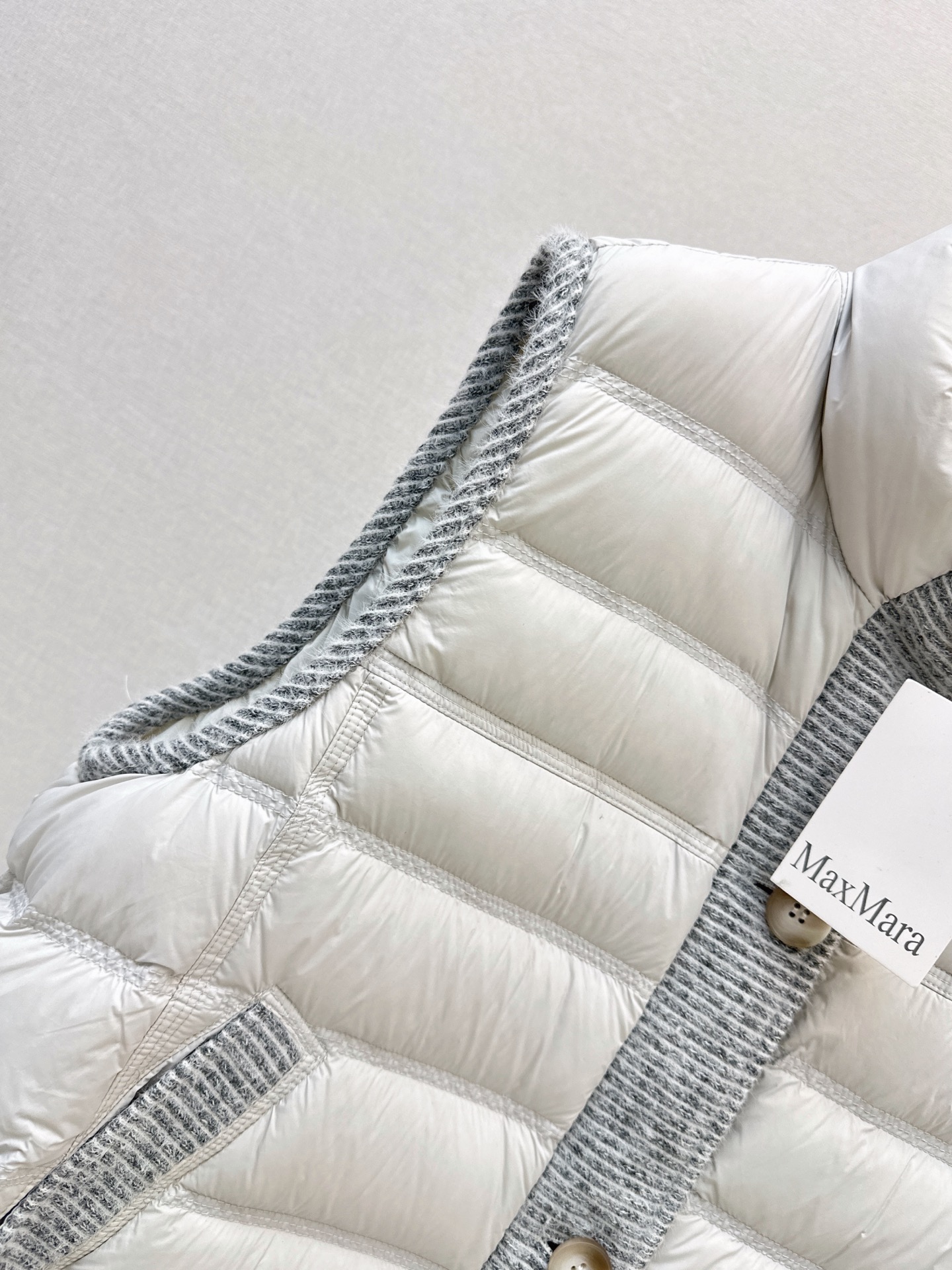 Max 26fw wool contract down vest