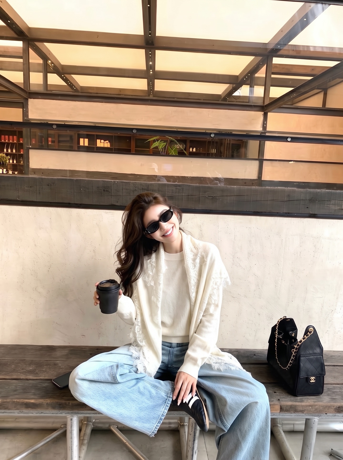 ES 26fw knit lace cape sweater sets