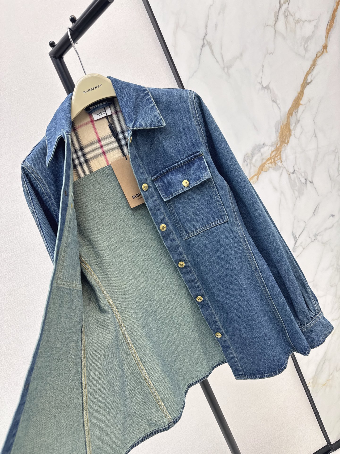 Bur 26fw denim shirt