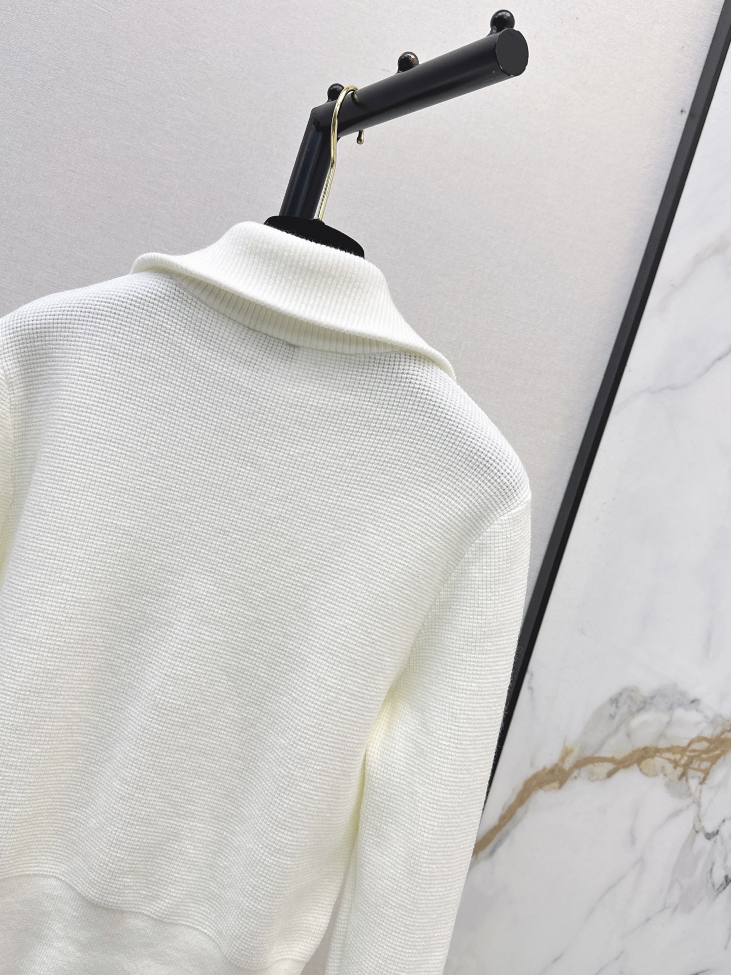 Chan 26fw zip-up knit cardigan