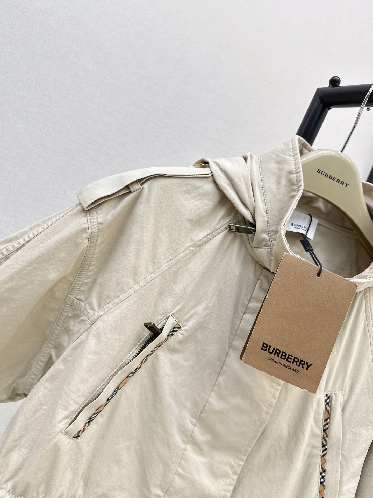 Bur 26fw hooded trench coats