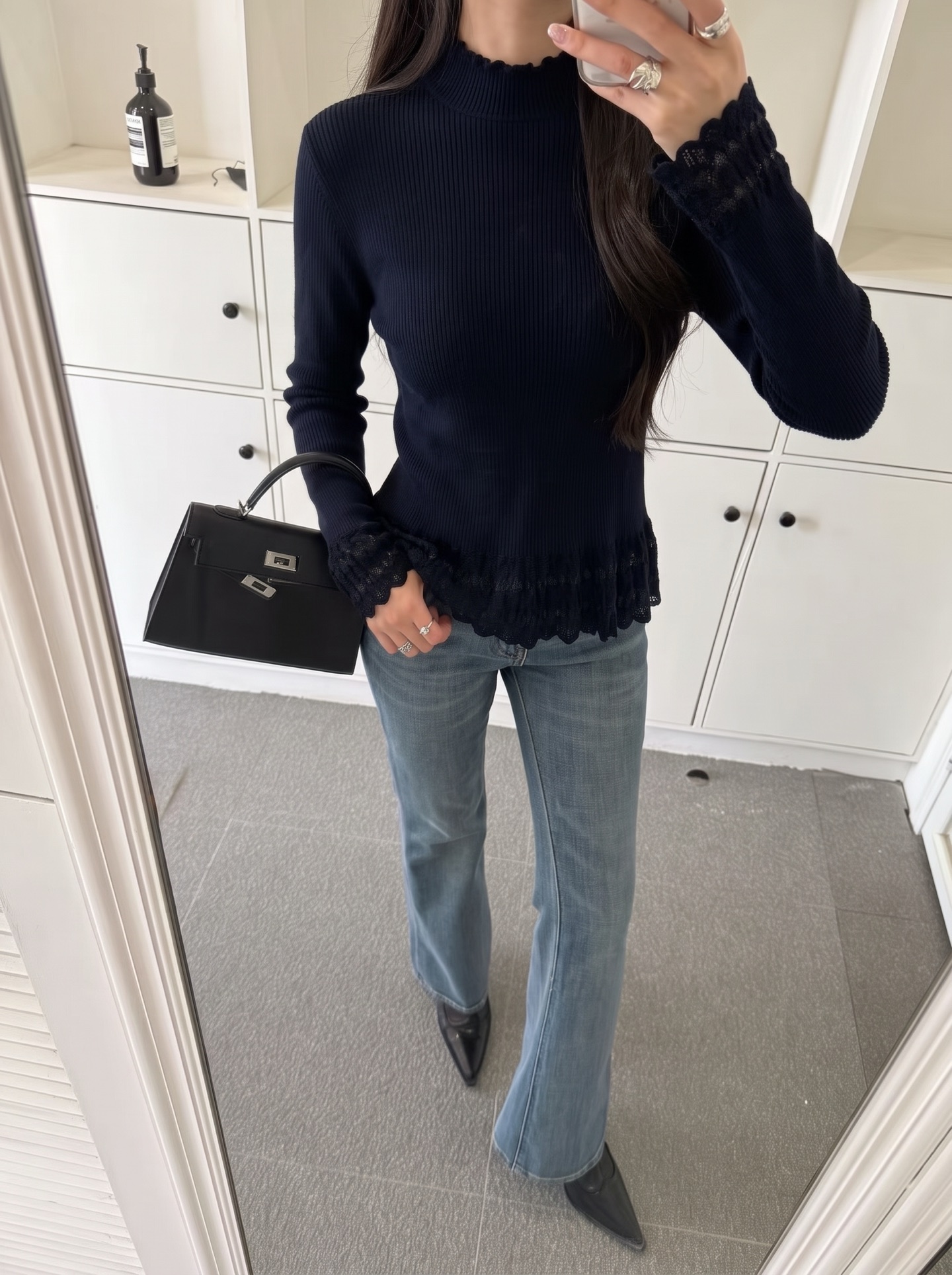 ES 26fw ruffle basic tee