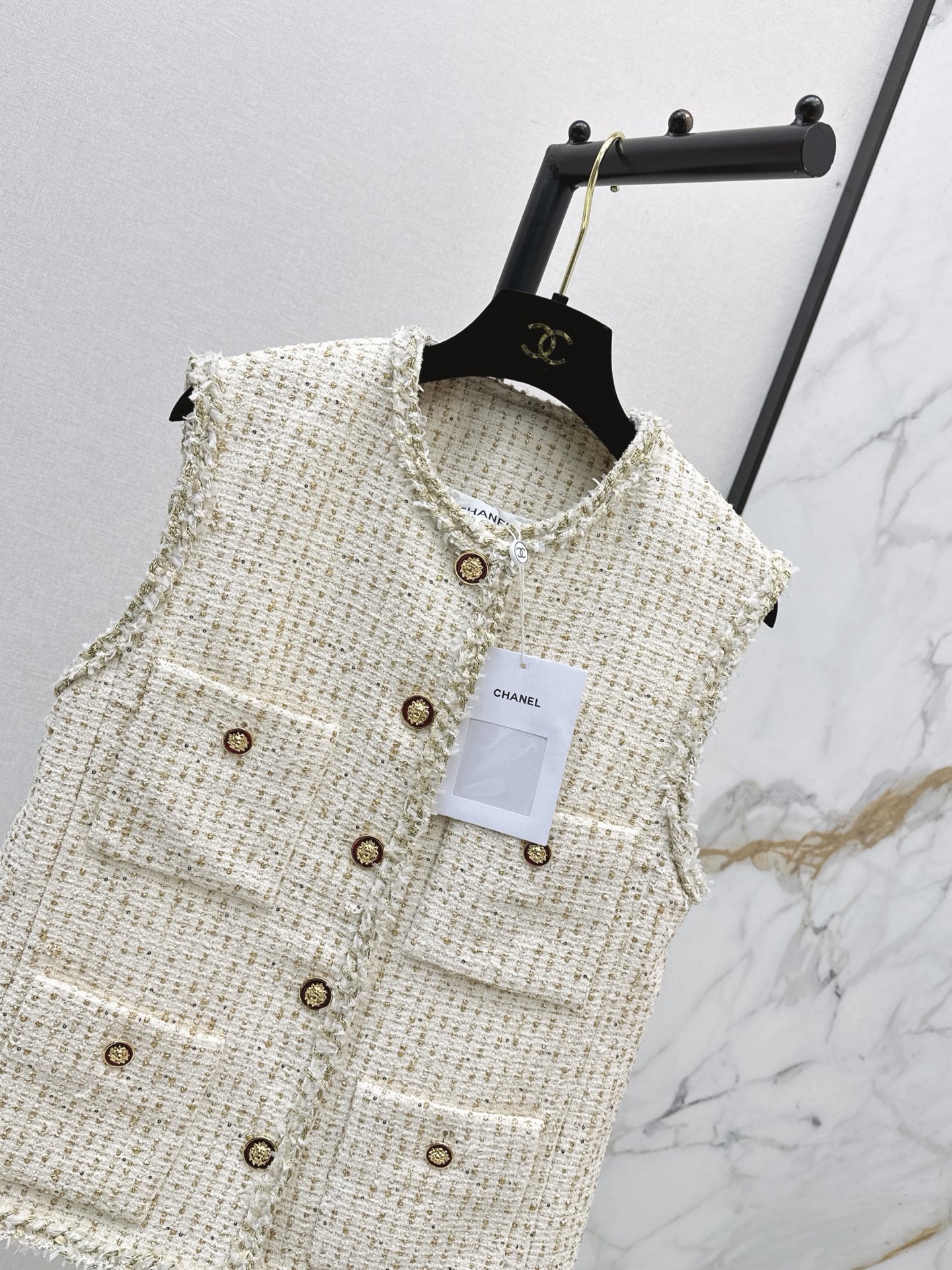 Chan 26fw woven vest