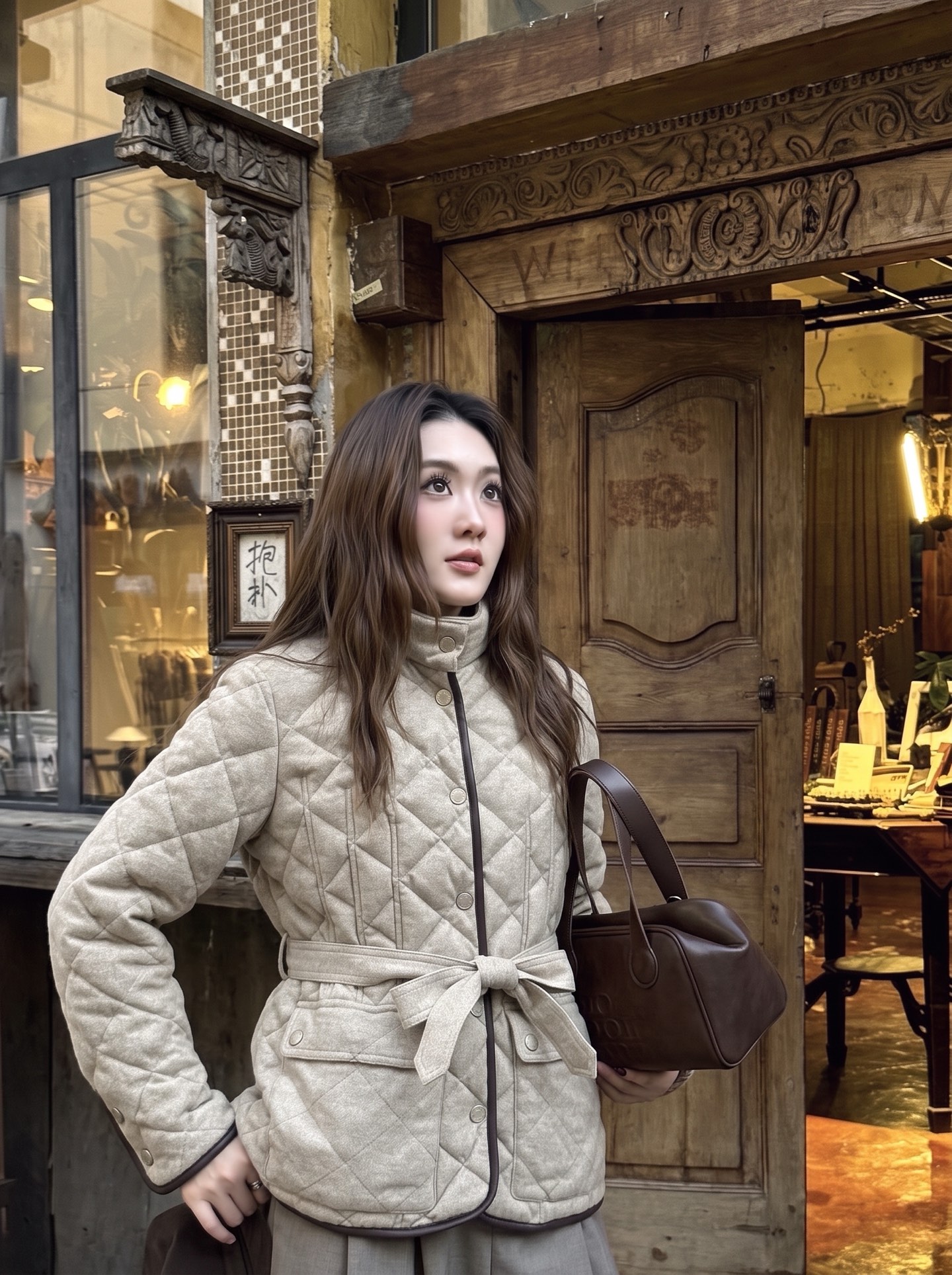 Her 26fw belted down  jacket