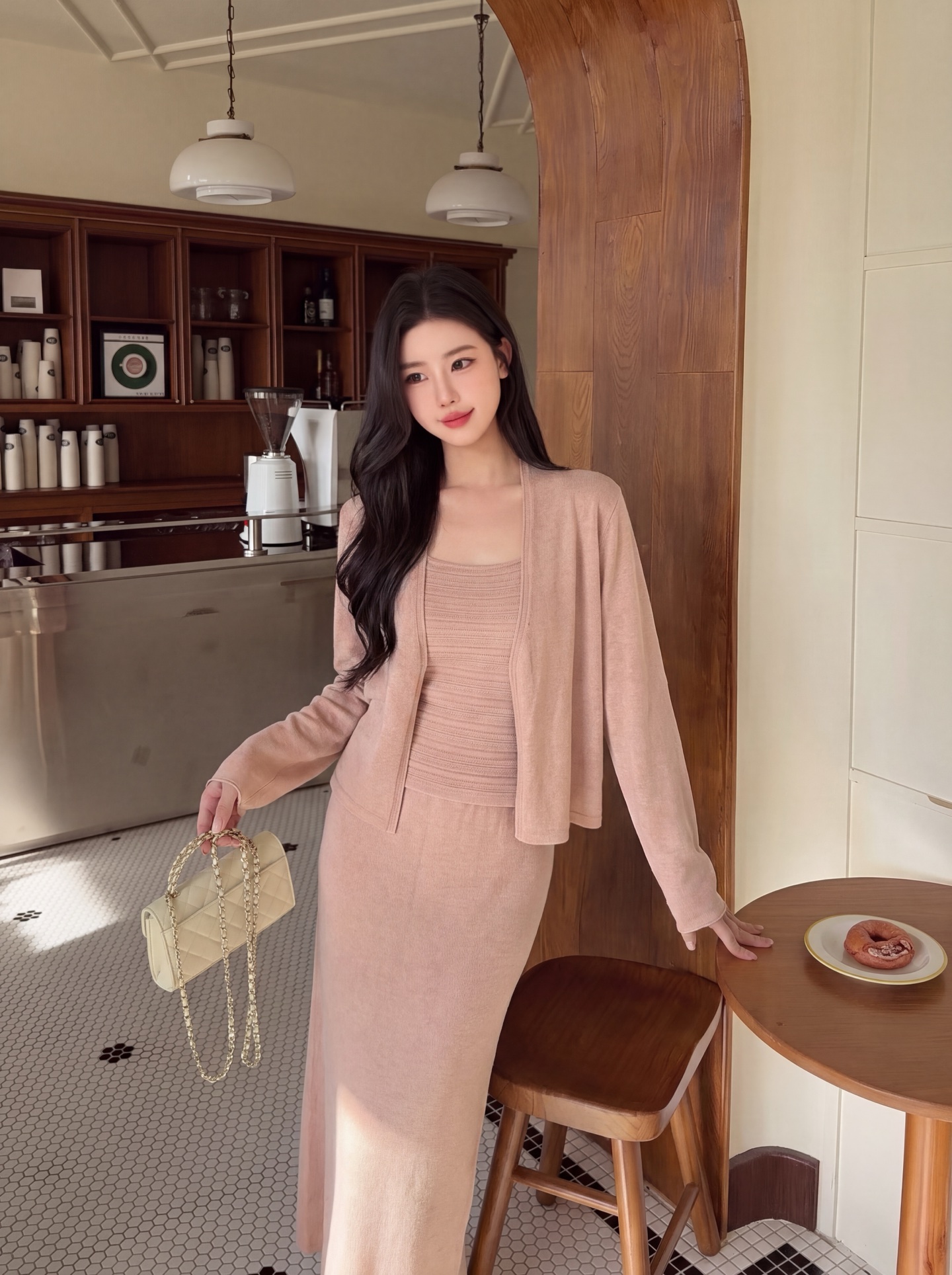 Ralp 26fw knit vest cardigan skirt sets