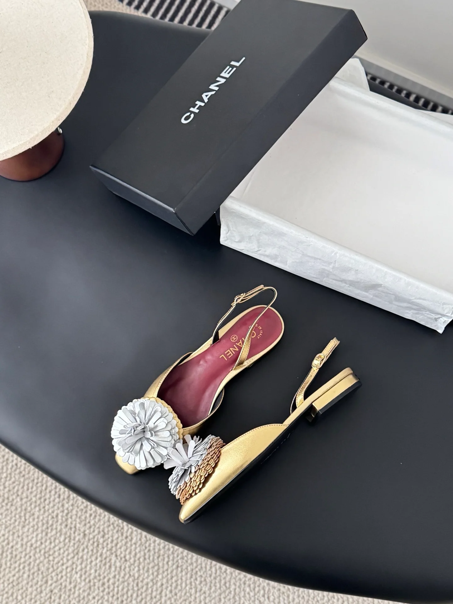 Chan 26ss slingback flats