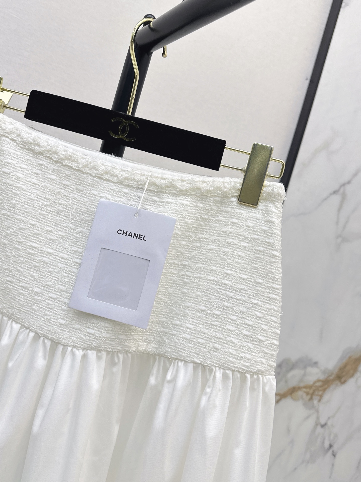 Chan 26fw woven contract skirt