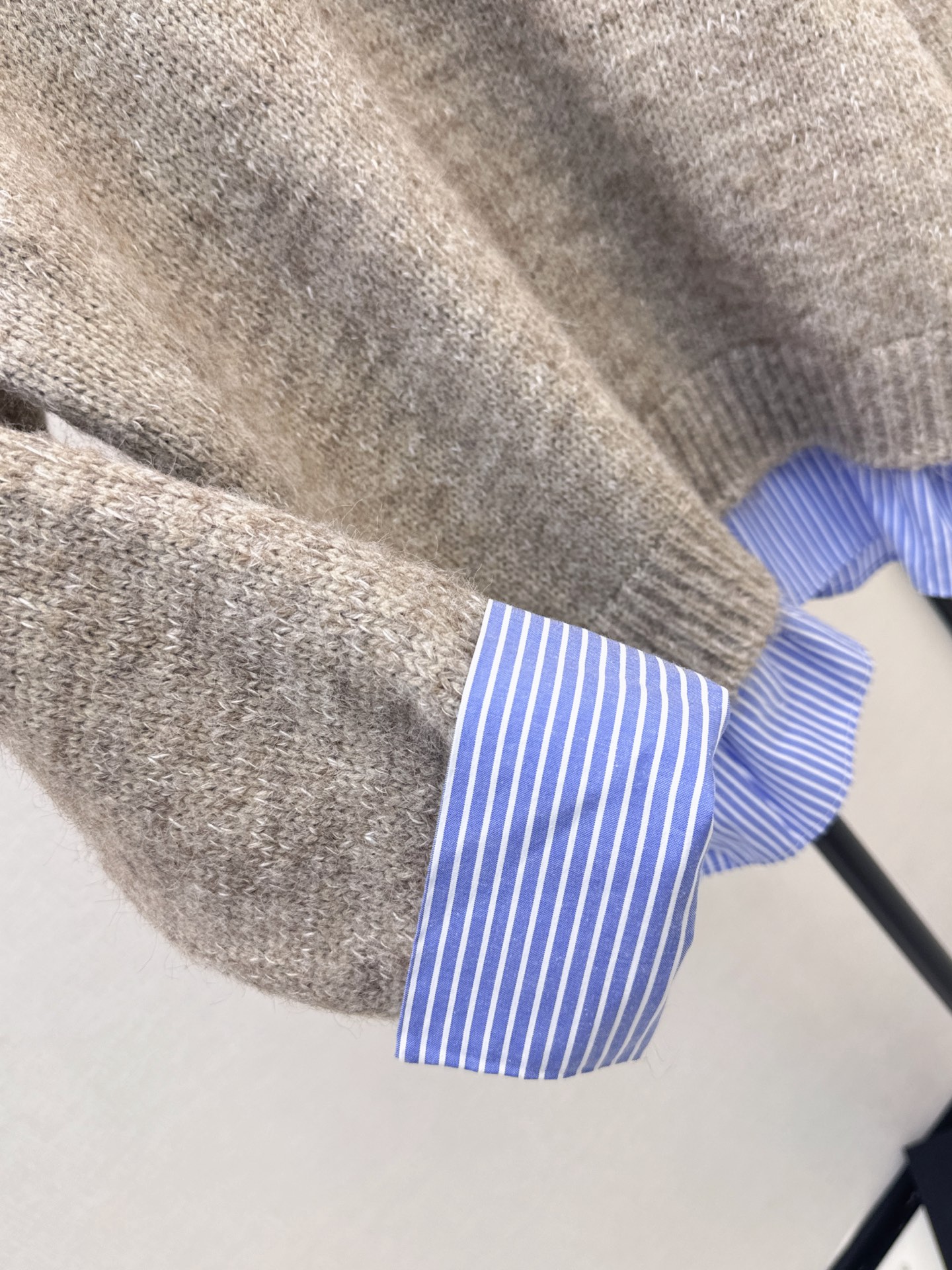 Chan 26fw 2in1 sweater