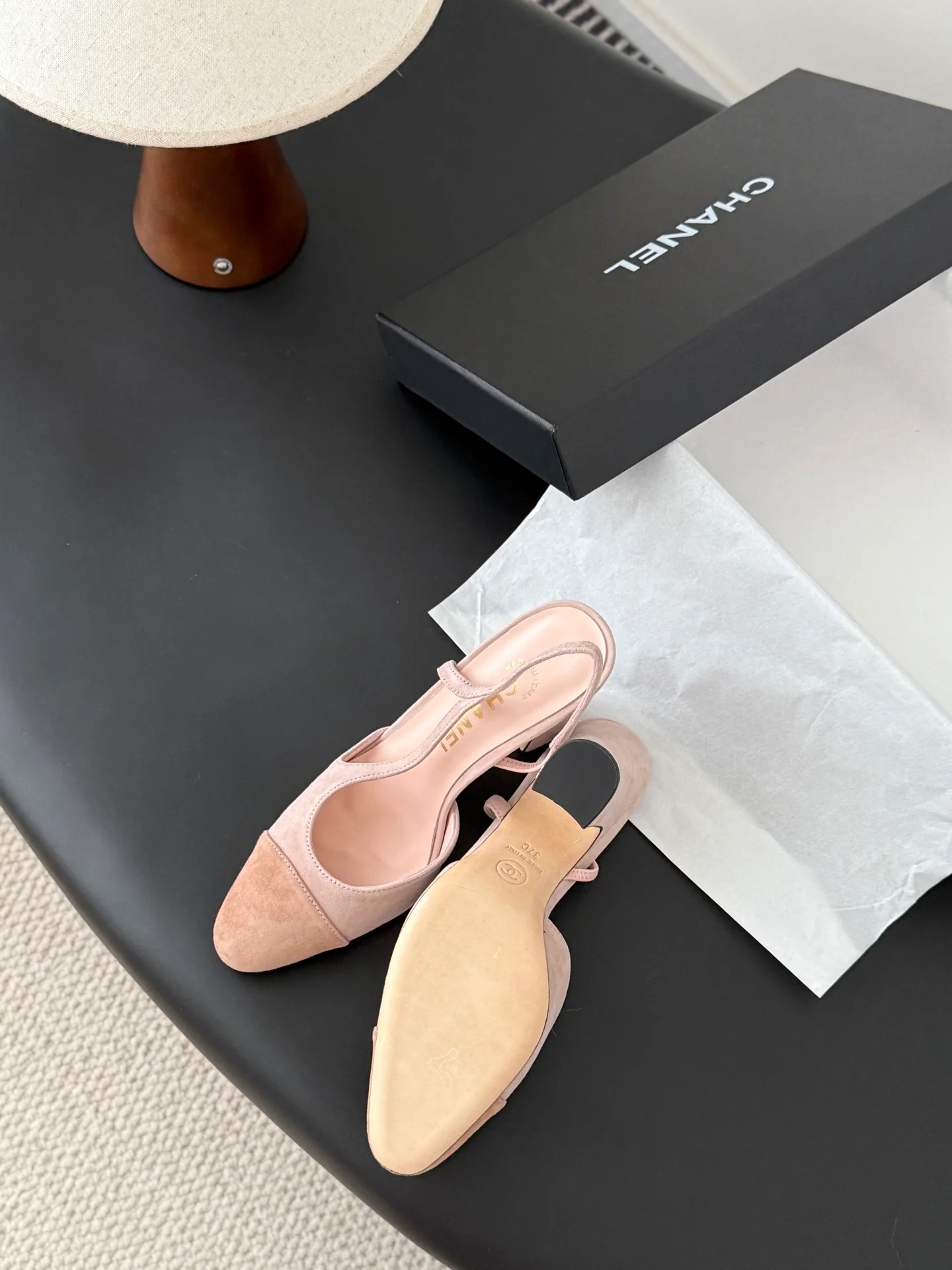 Chan 25fw slingback heels