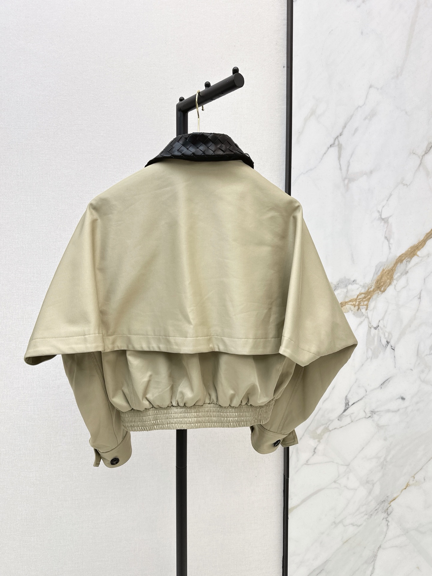 Bott 26fw woven neck cropped jacket