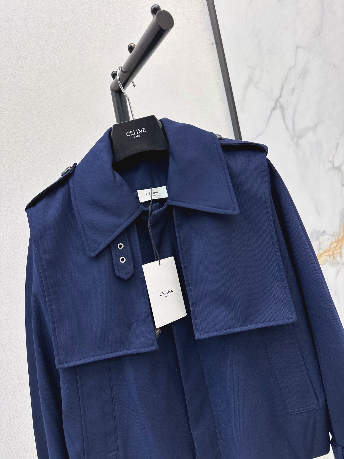 Celi 26fw cropped trench coast