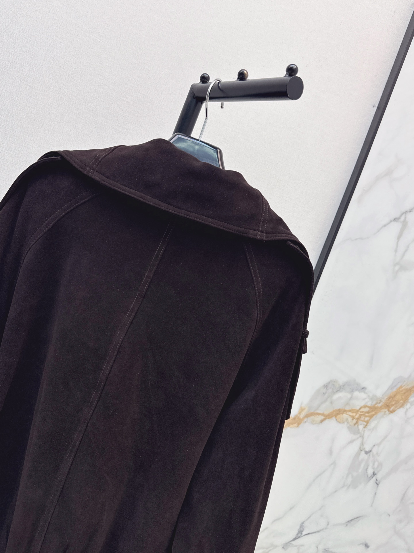 Sain 26fw suede fleece leather jacket