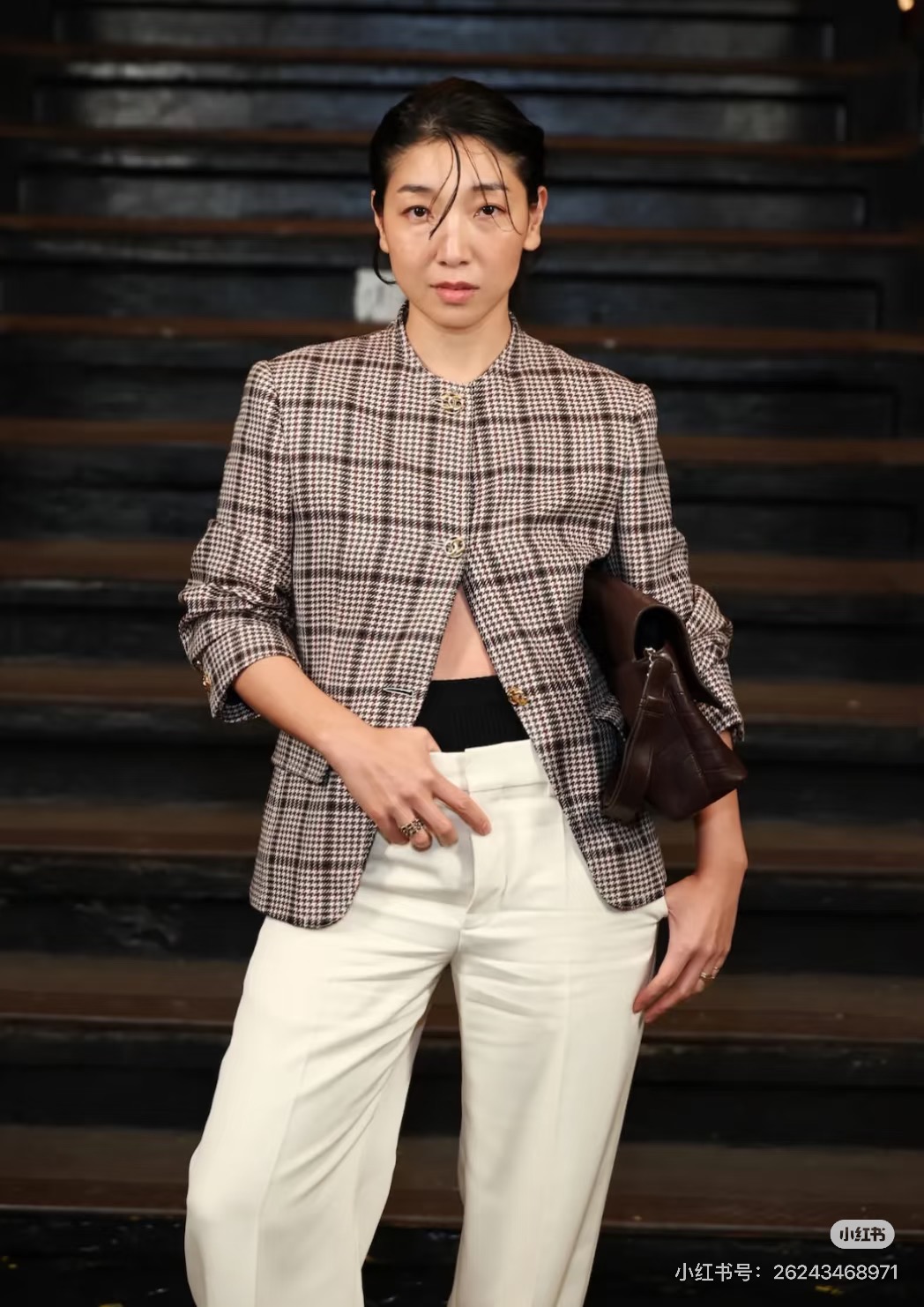 Chan 26fw check woven jacket