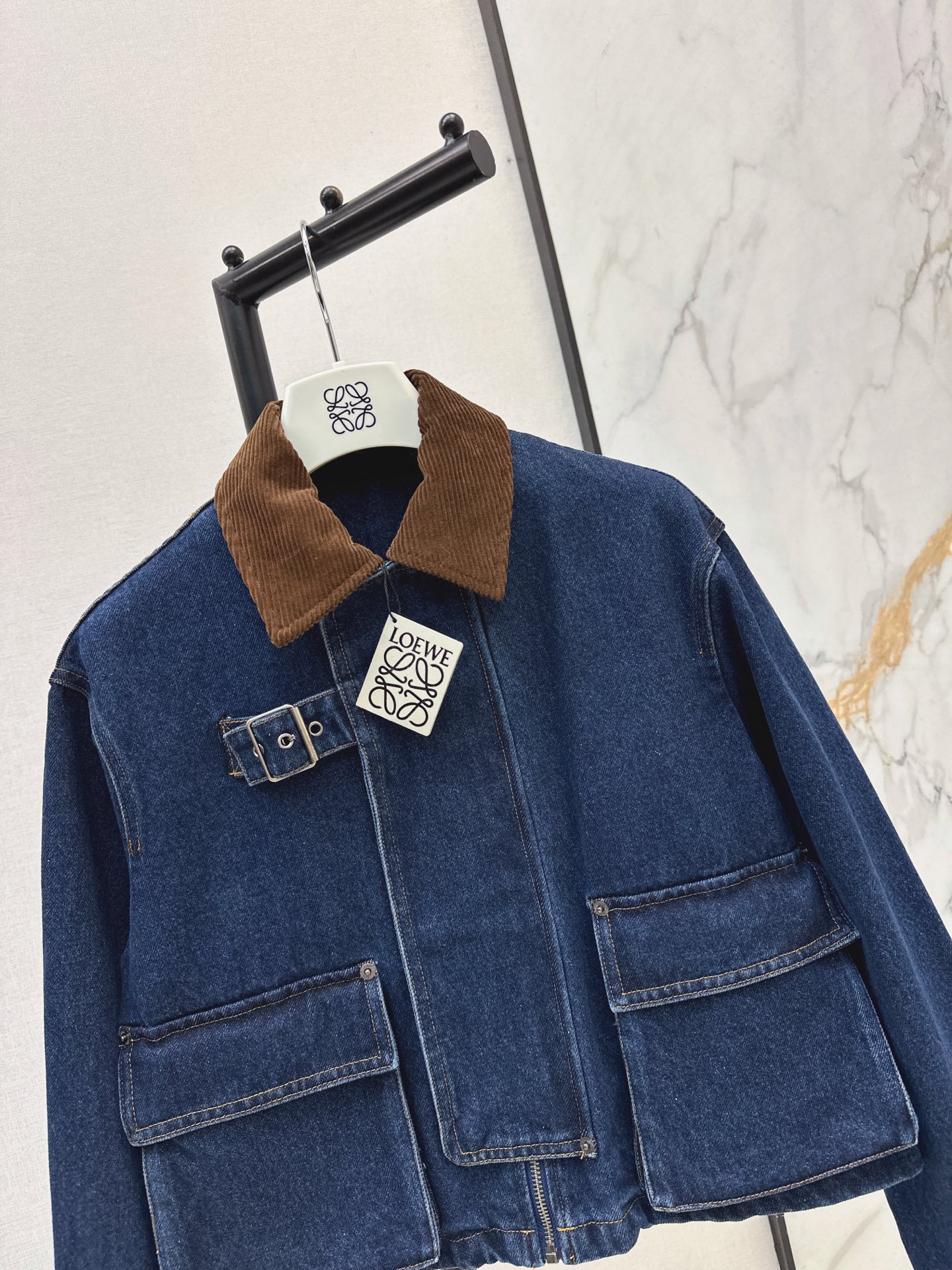 Loe 26fw zipper denim jacket