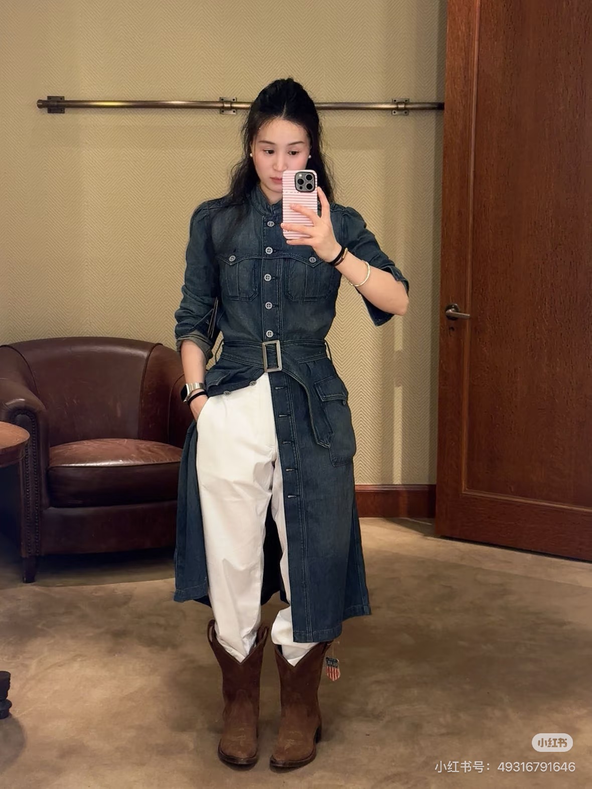 Ralp 26fw denim dress