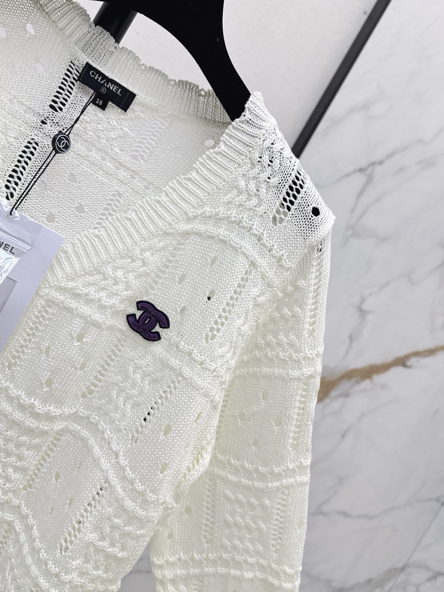 Chan 26fw jacquard knit cardigan