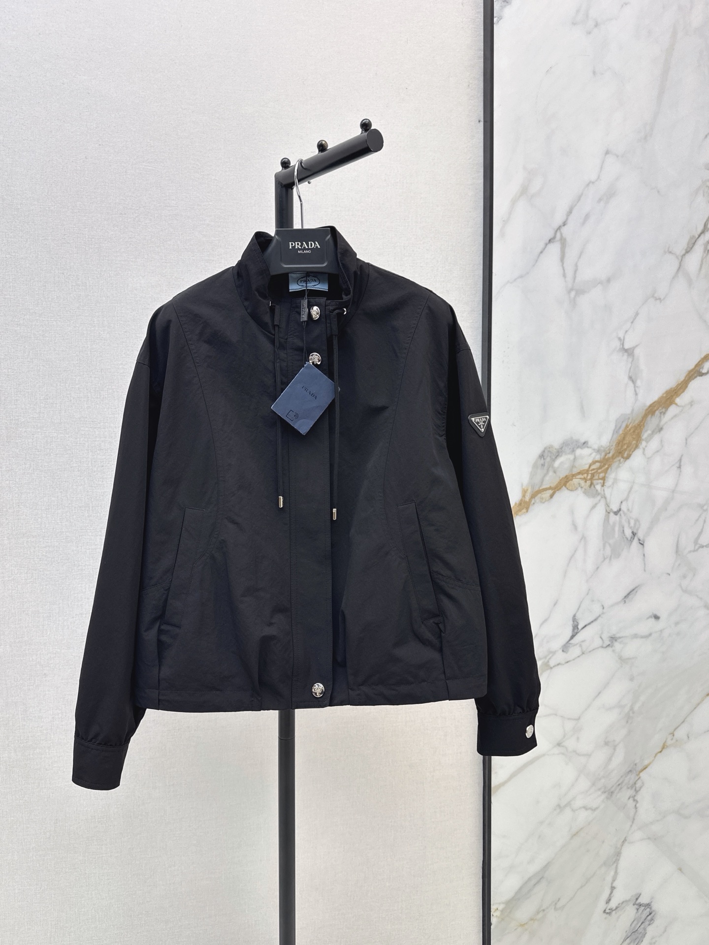 Pra 26fw stand collar jacket