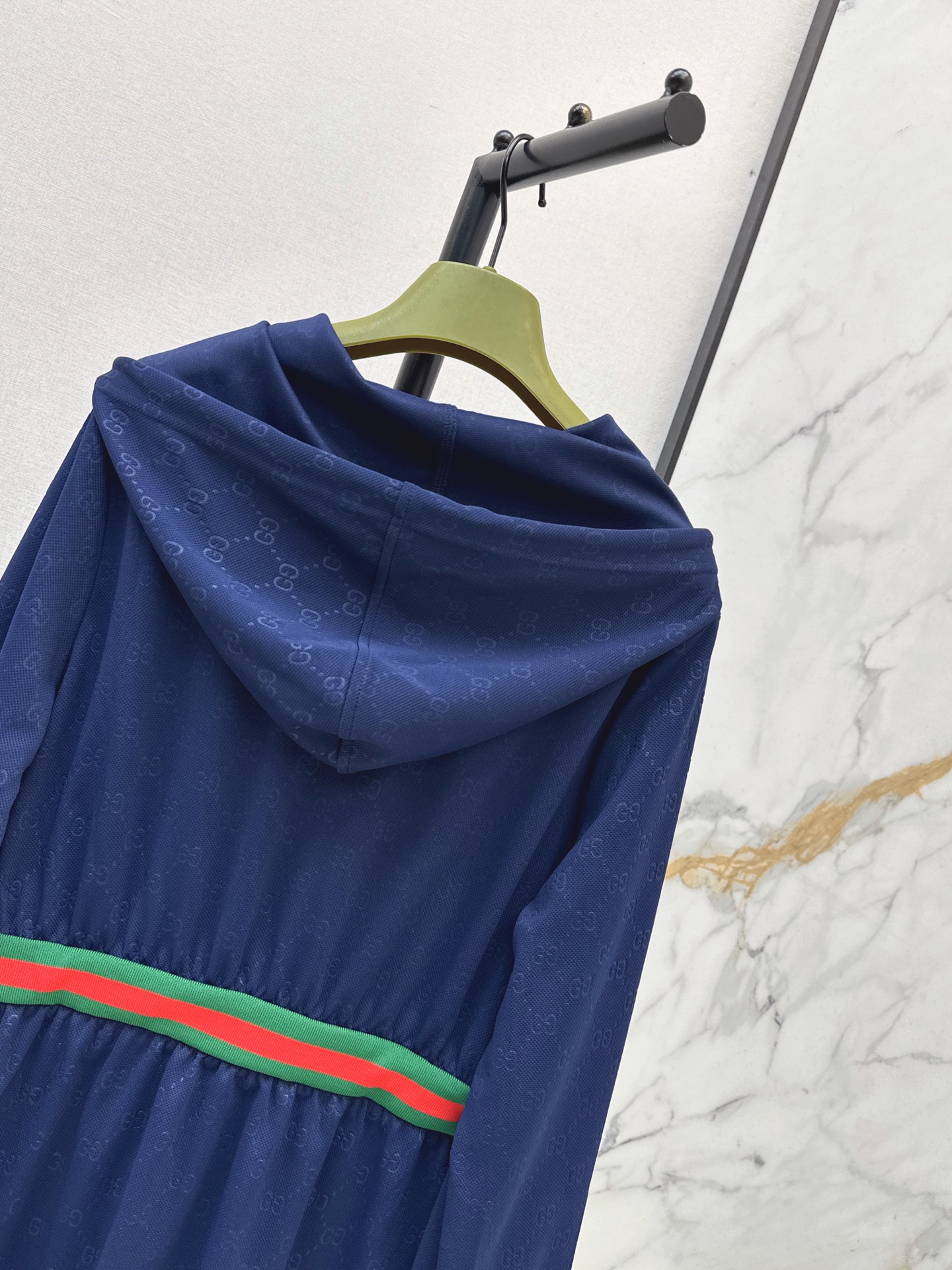 Guc 26fw jacquard hooded dress
