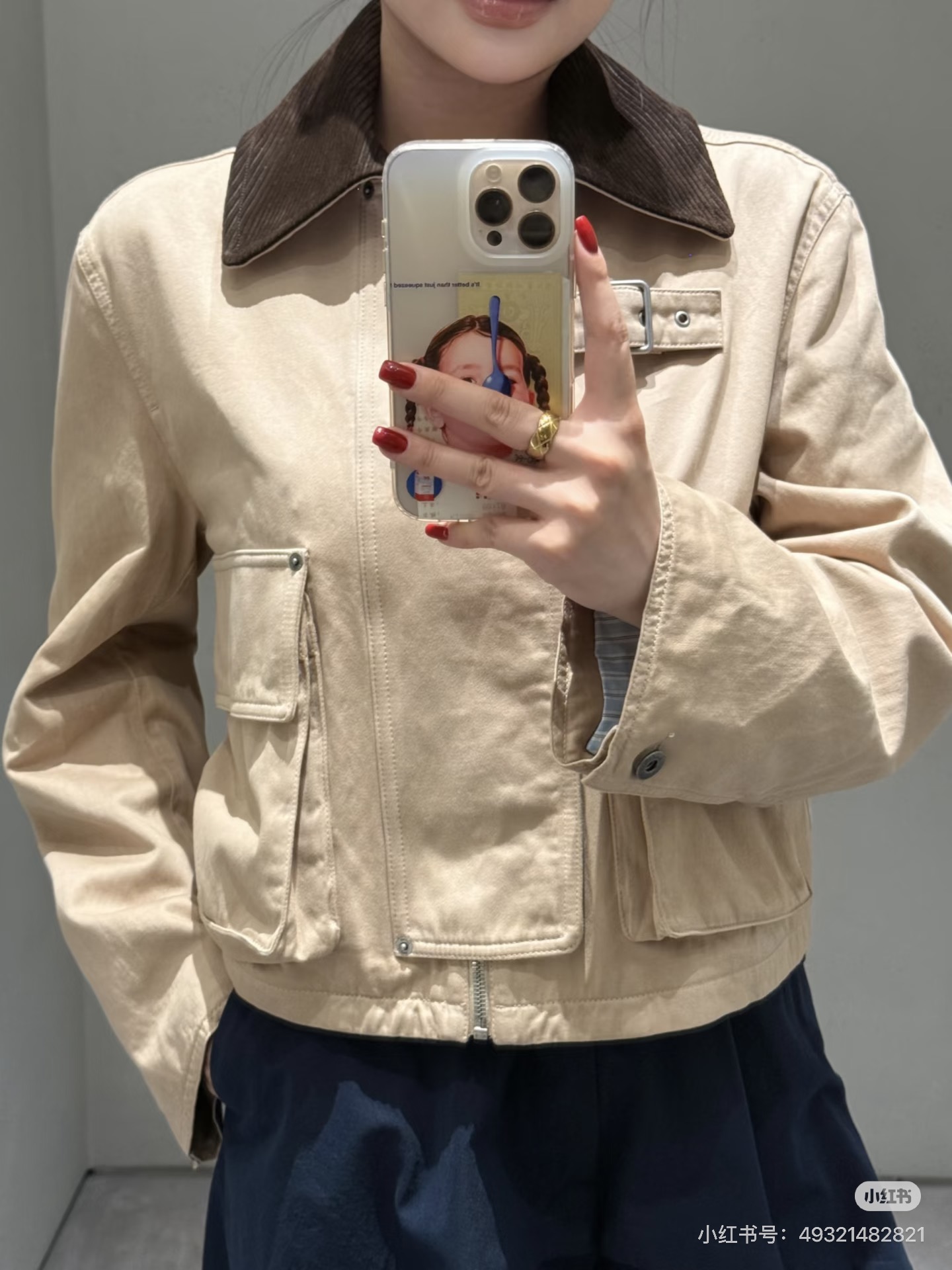 Loe 26fw zipper denim jacket