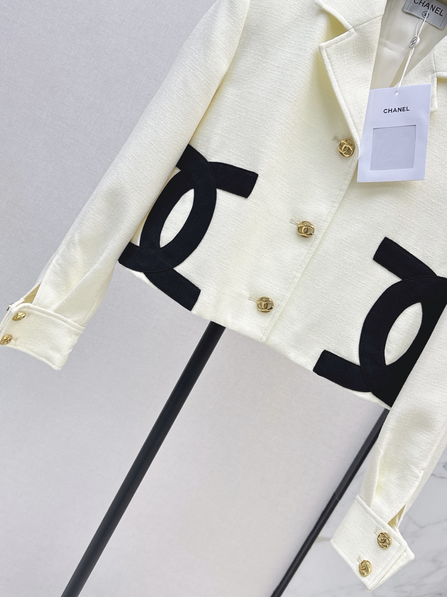 Chan 26fw cropped woven jacket