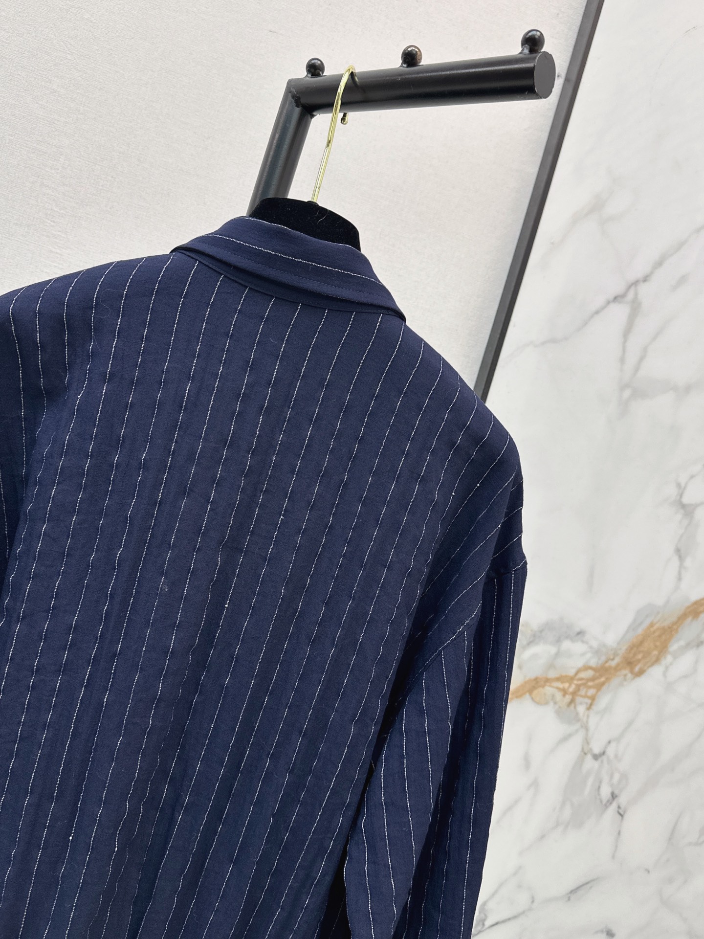Chan 26fw stripe shirt jacket