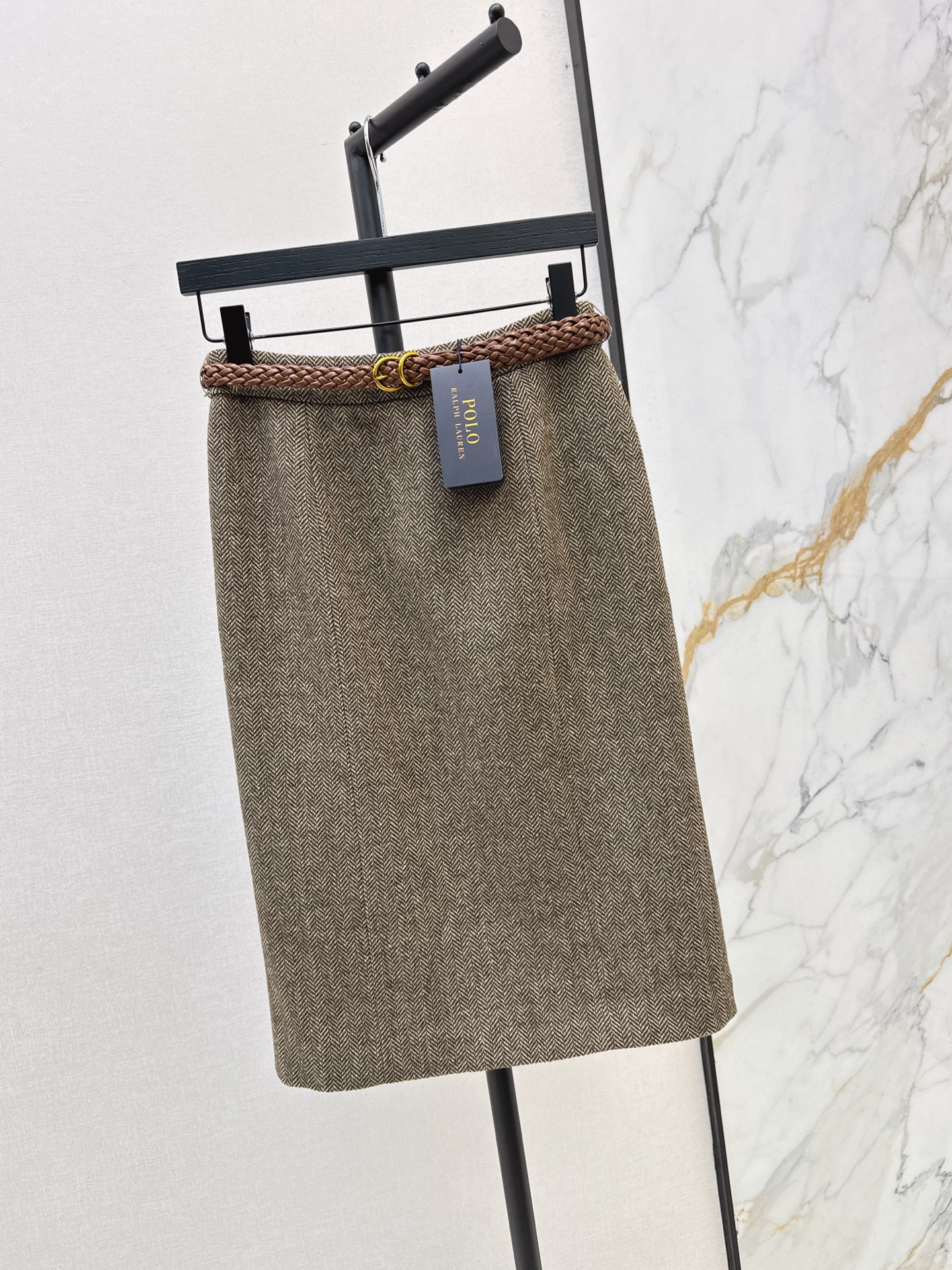 Ralp 26fw woven A-line skirt