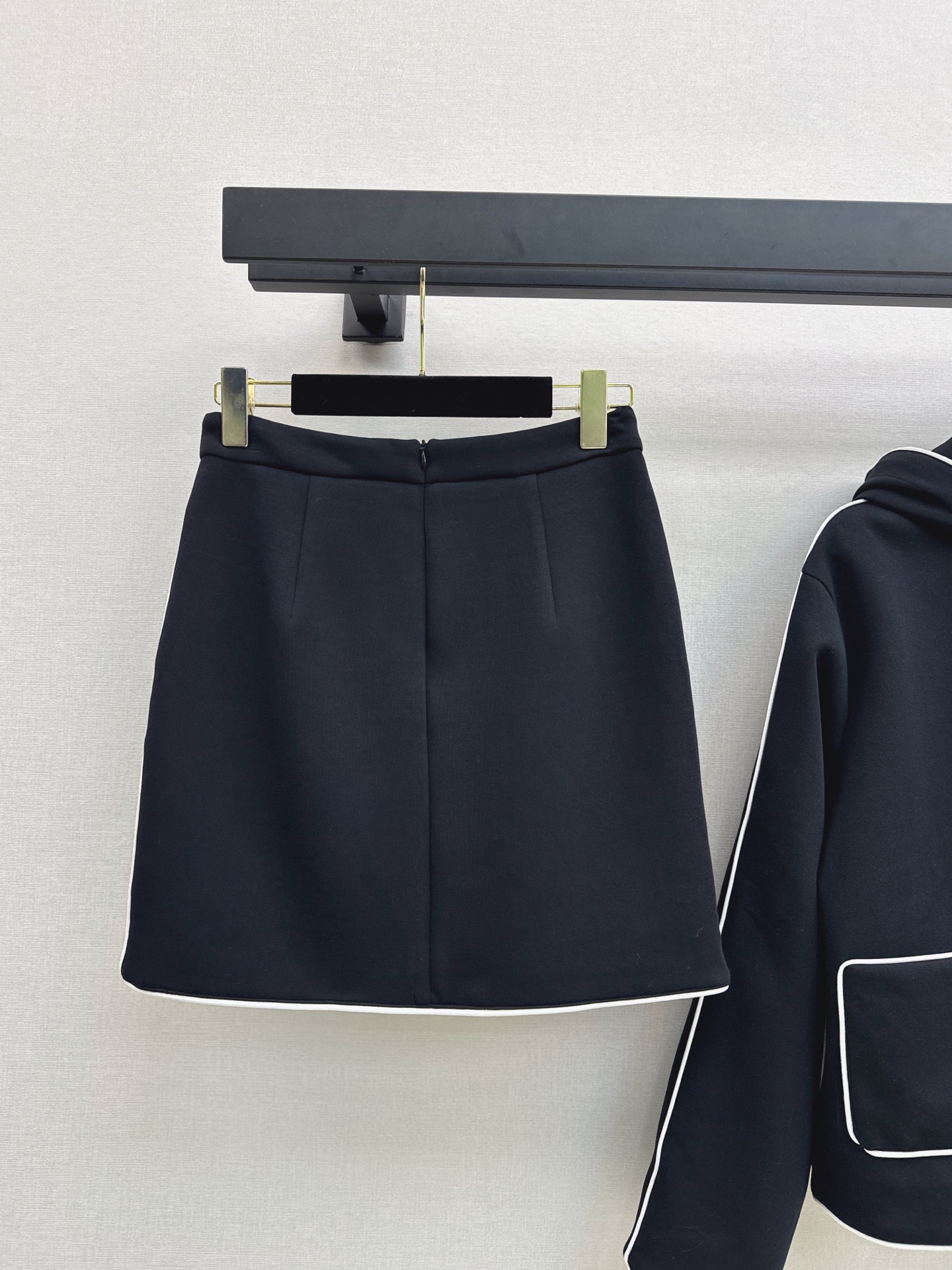 Chan 26fw hooded jacket skirt sets