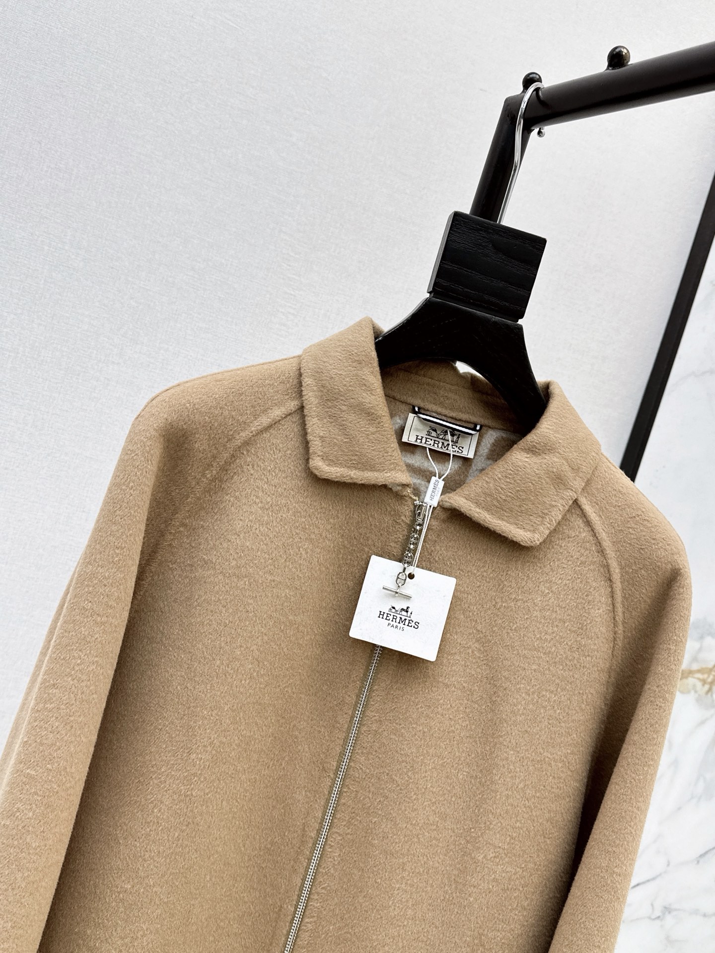 Her 26fw cashmere zip-up overcoats