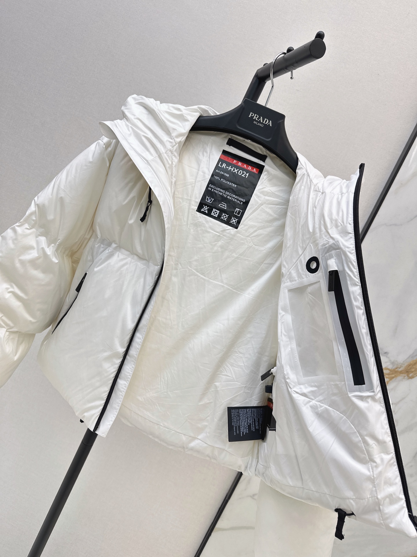 Pra 26fw hooded ski down jacket