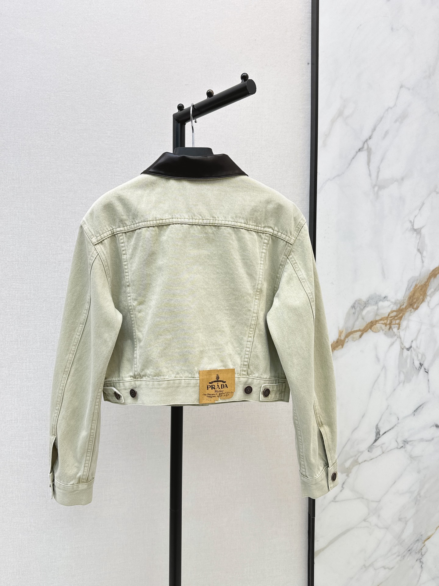 Pra 26fw cropped denim jacket