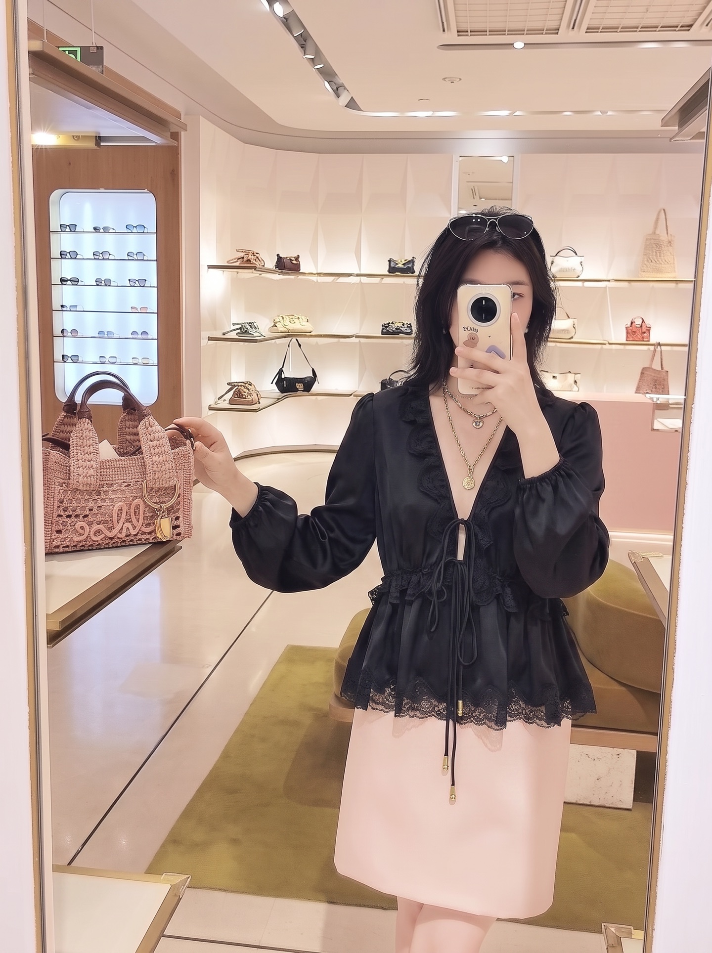 Chol 26fw lace cardigan