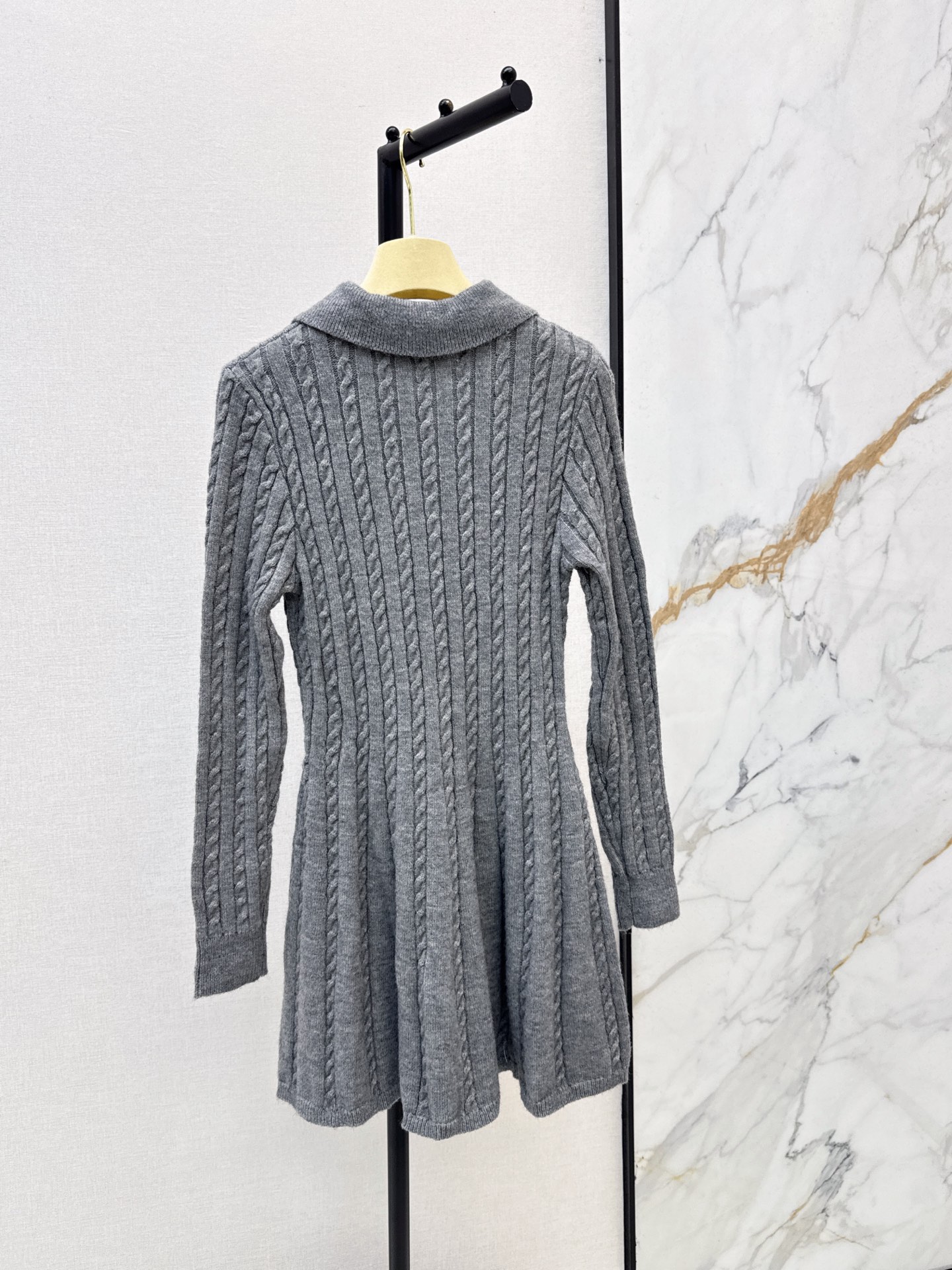 Miu 26fw cable knit dress
