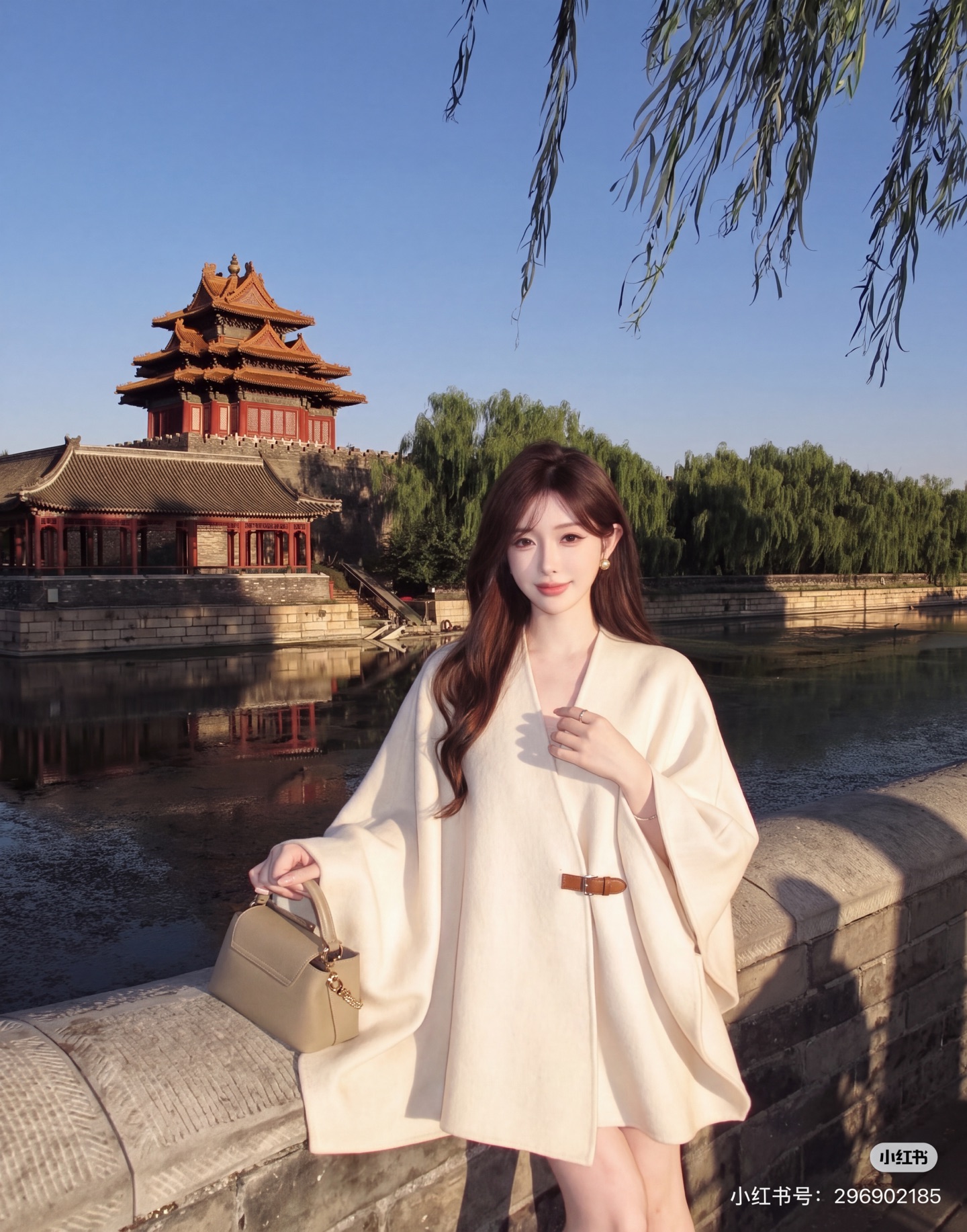 Her 26fw woolen cape jacket