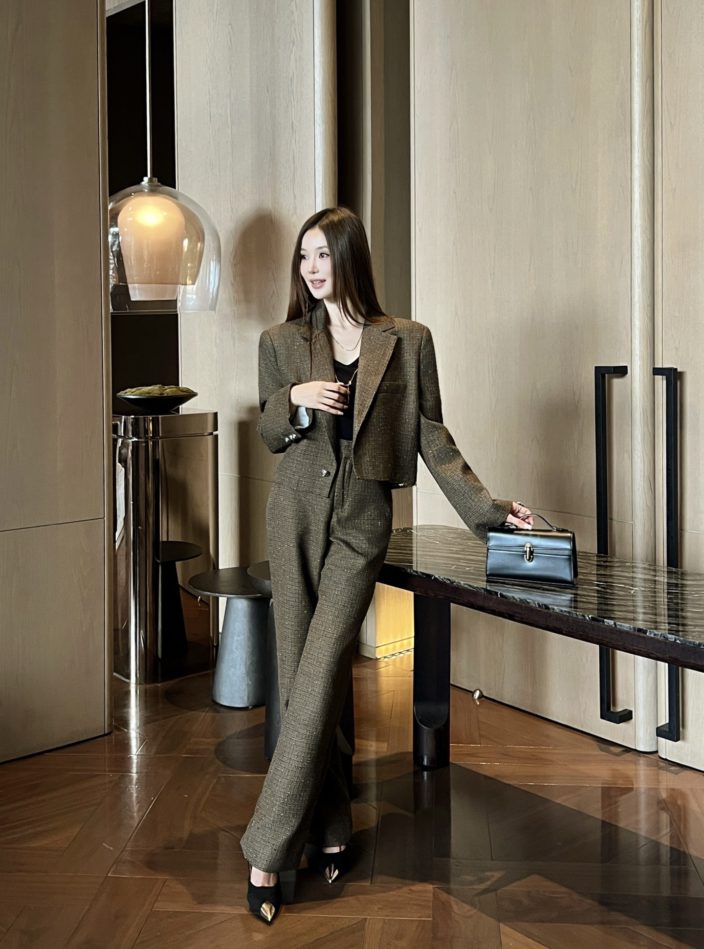 Chan 26fw woven suit pants